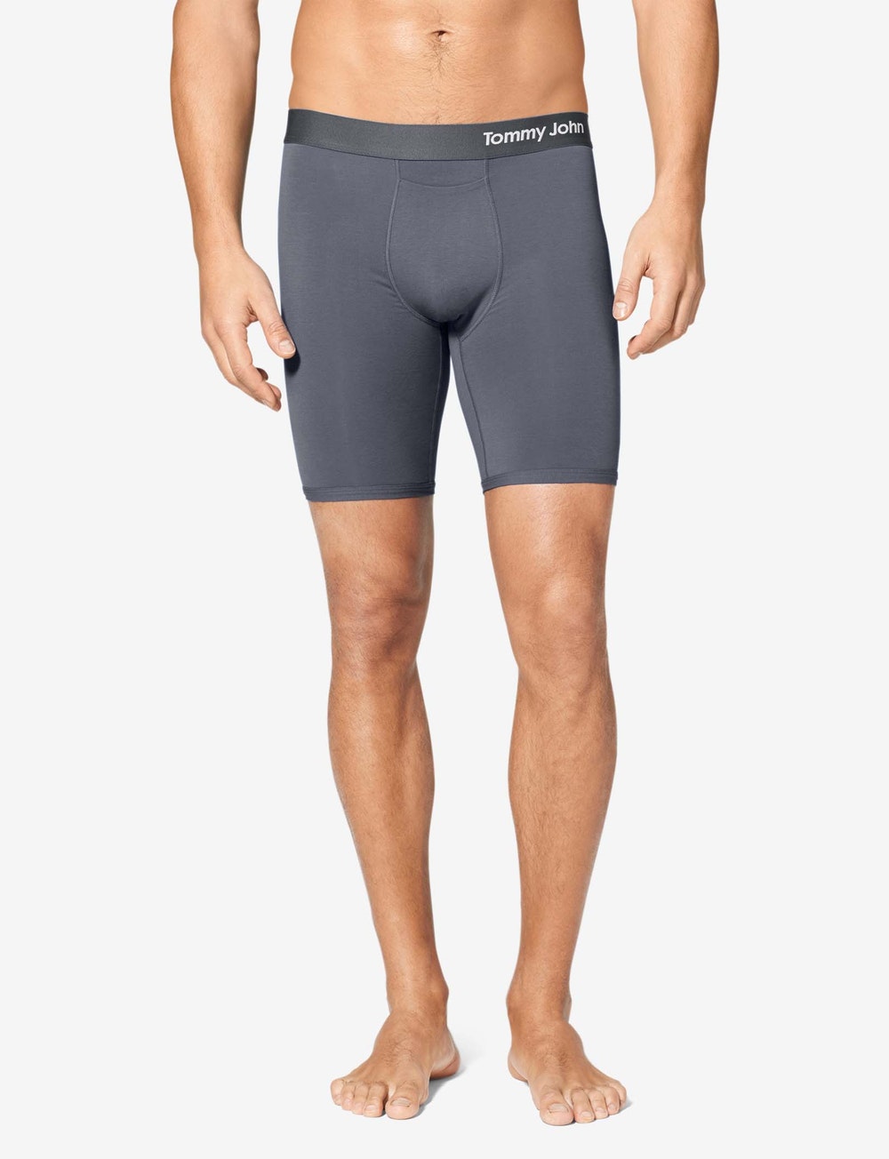 Cool Cotton Boxer Brief 8" (3-Pack)::Iron Grey