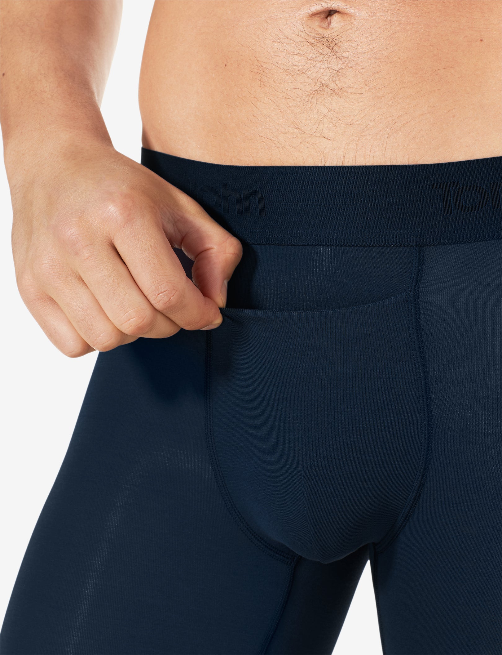 Cool Cotton Boxer Brief 8"::Black::BR::Quick Draw® Fly<br>Horizontal fly for quick access when nature calls