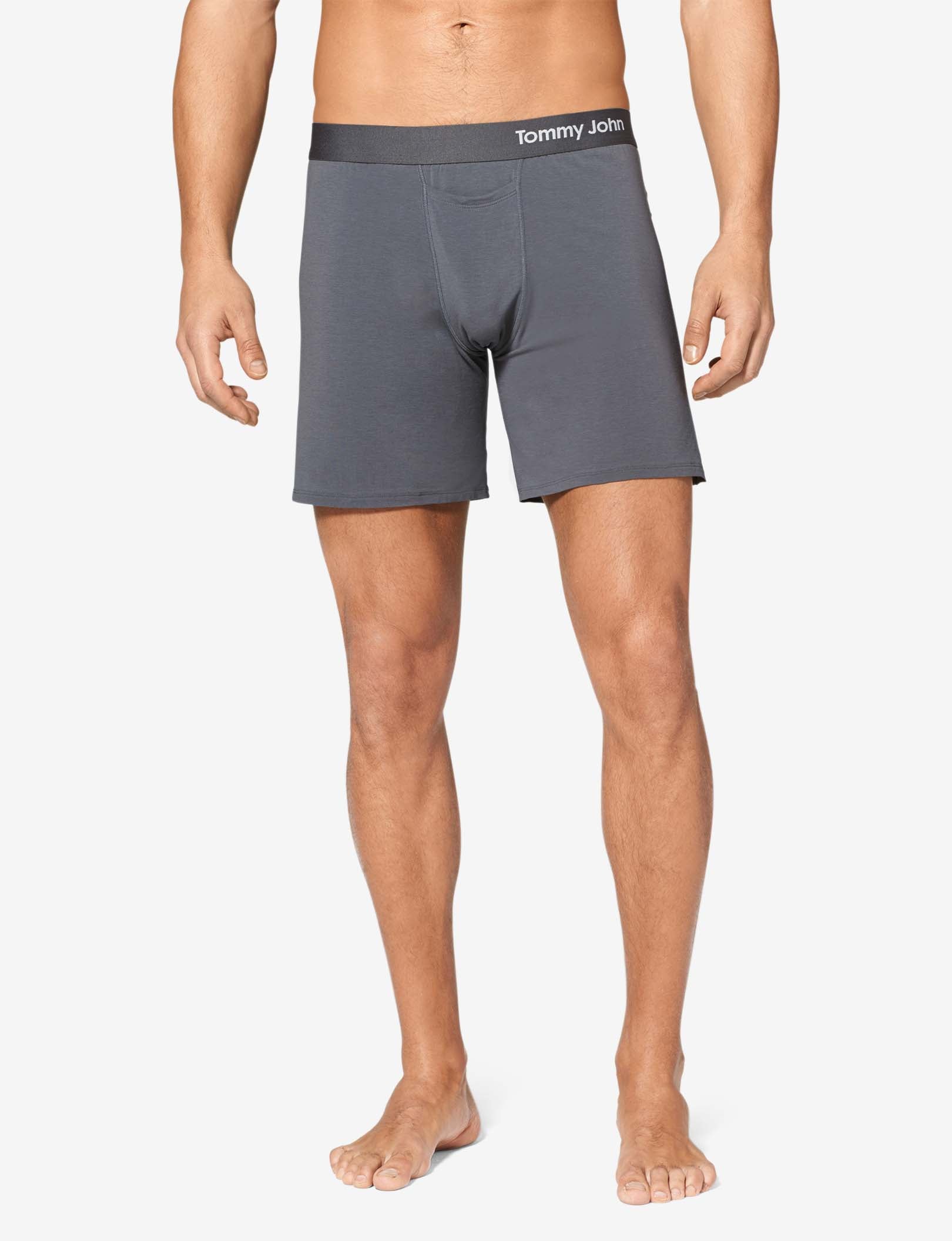 Cool Cotton Relaxed Fit Boxer 6"::IRON GREY