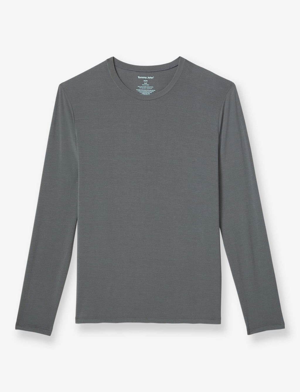 Second Skin Long Sleeve Sleep Top::Turbulence Grey