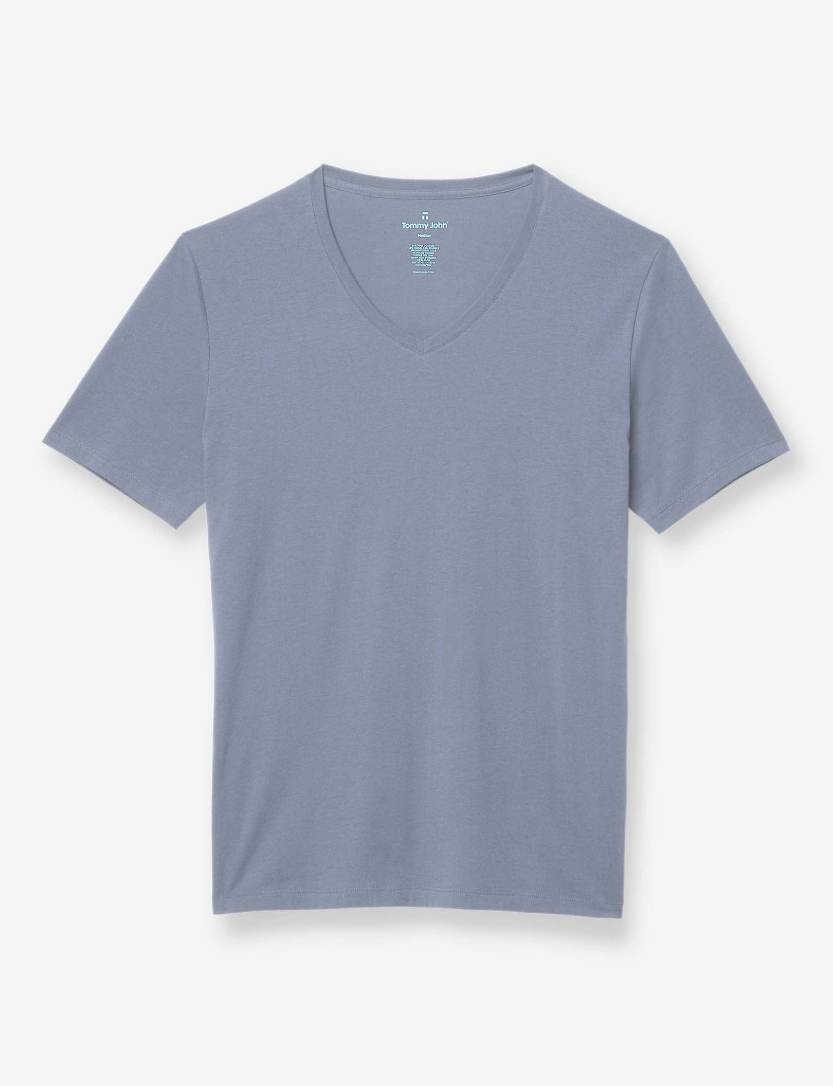 Second Skin V-Neck Tee::Flint Stone