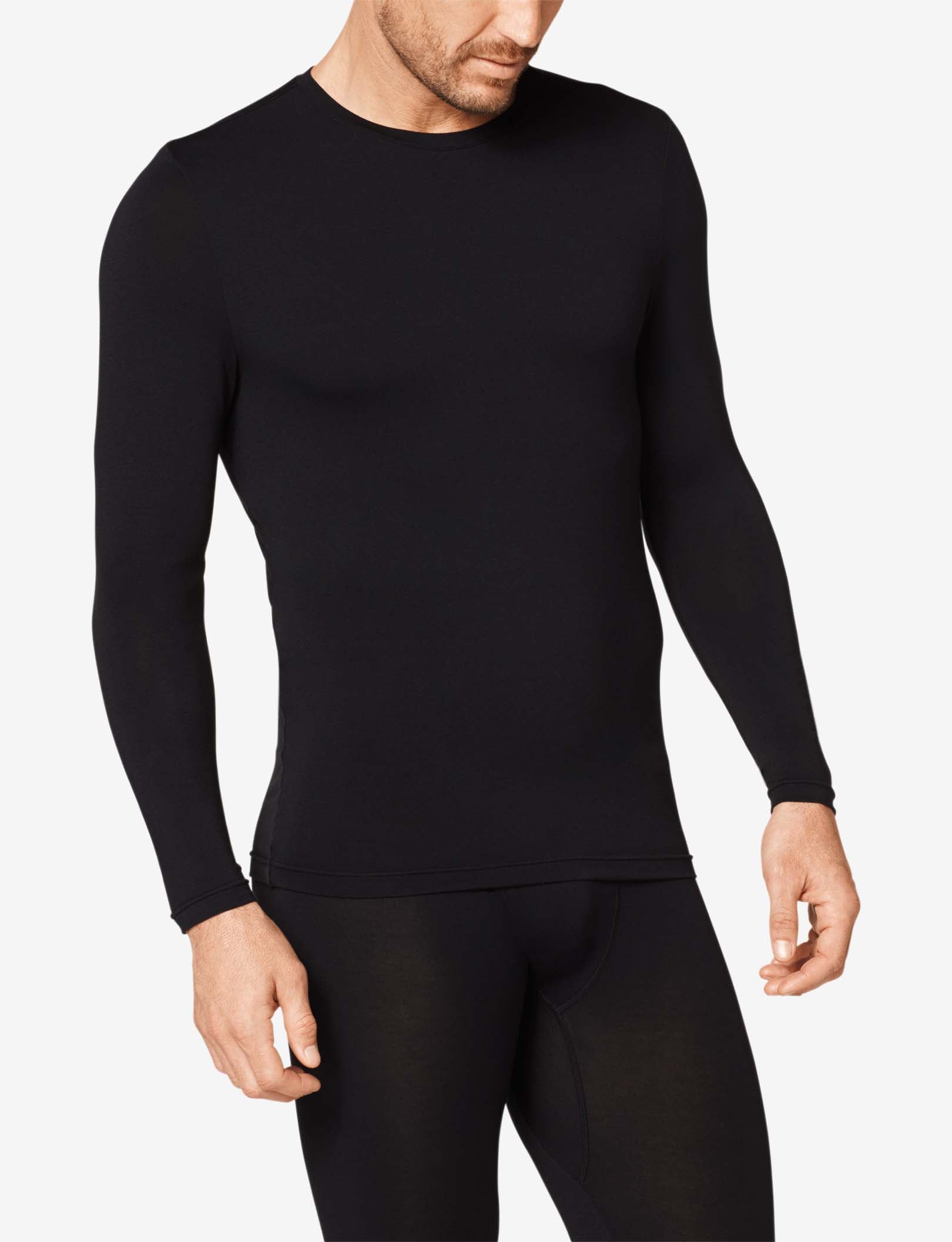SleekHeat™ Long John Crew Neck Top::Black