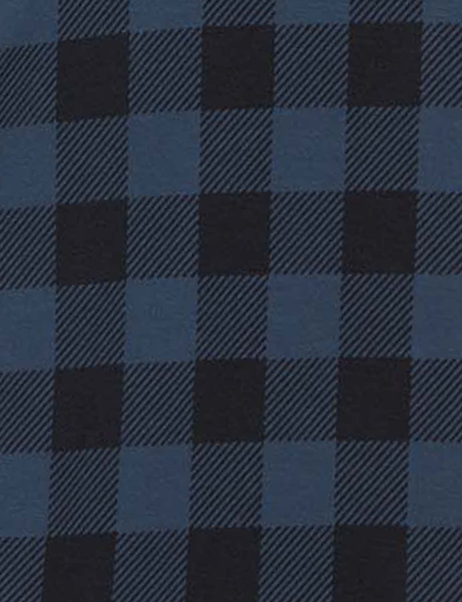 Cool Cotton Relaxed Fit Boxer 6"::Dress Blues Buffalo Plaid