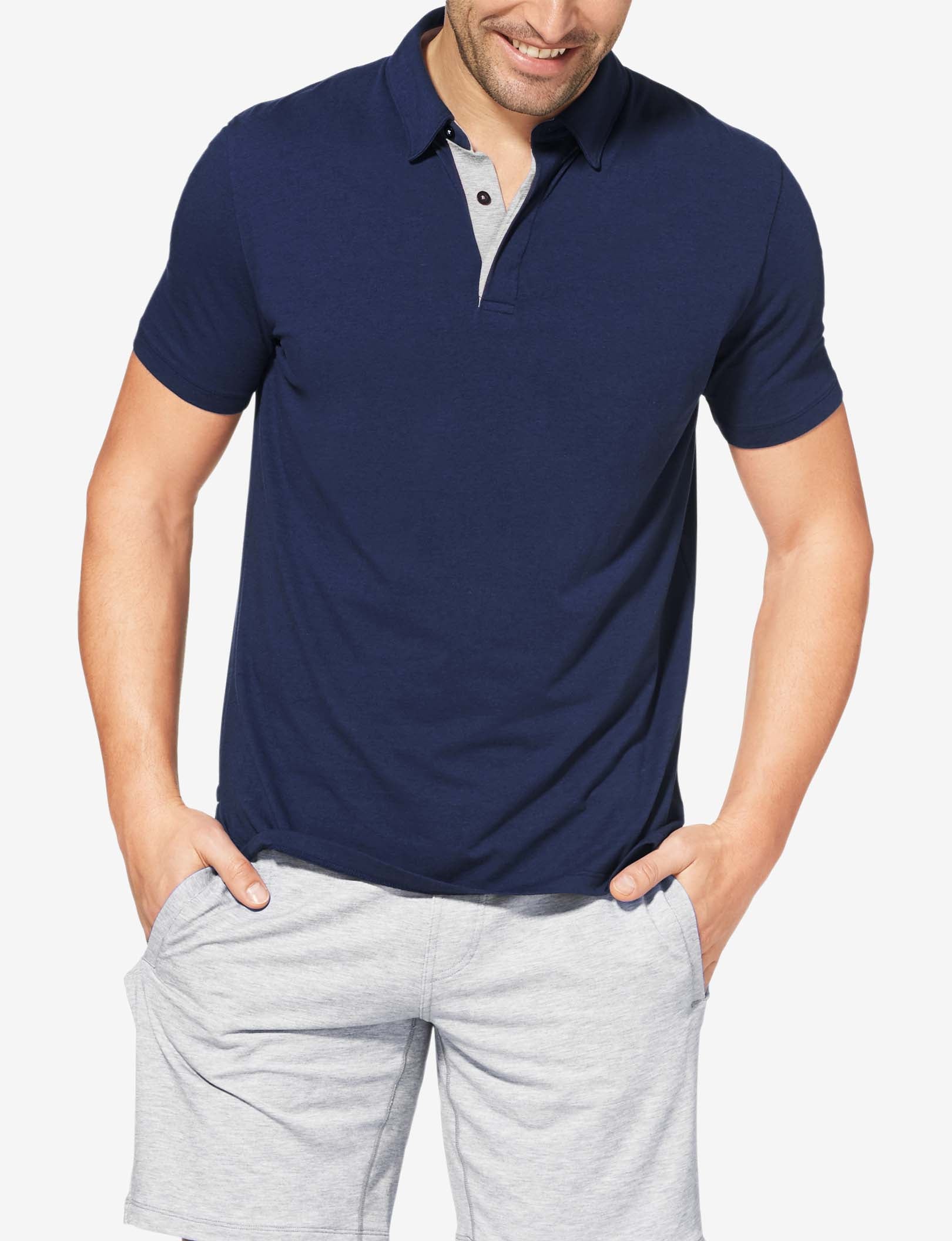 Second Skin Comfort Polo::Dress Blues