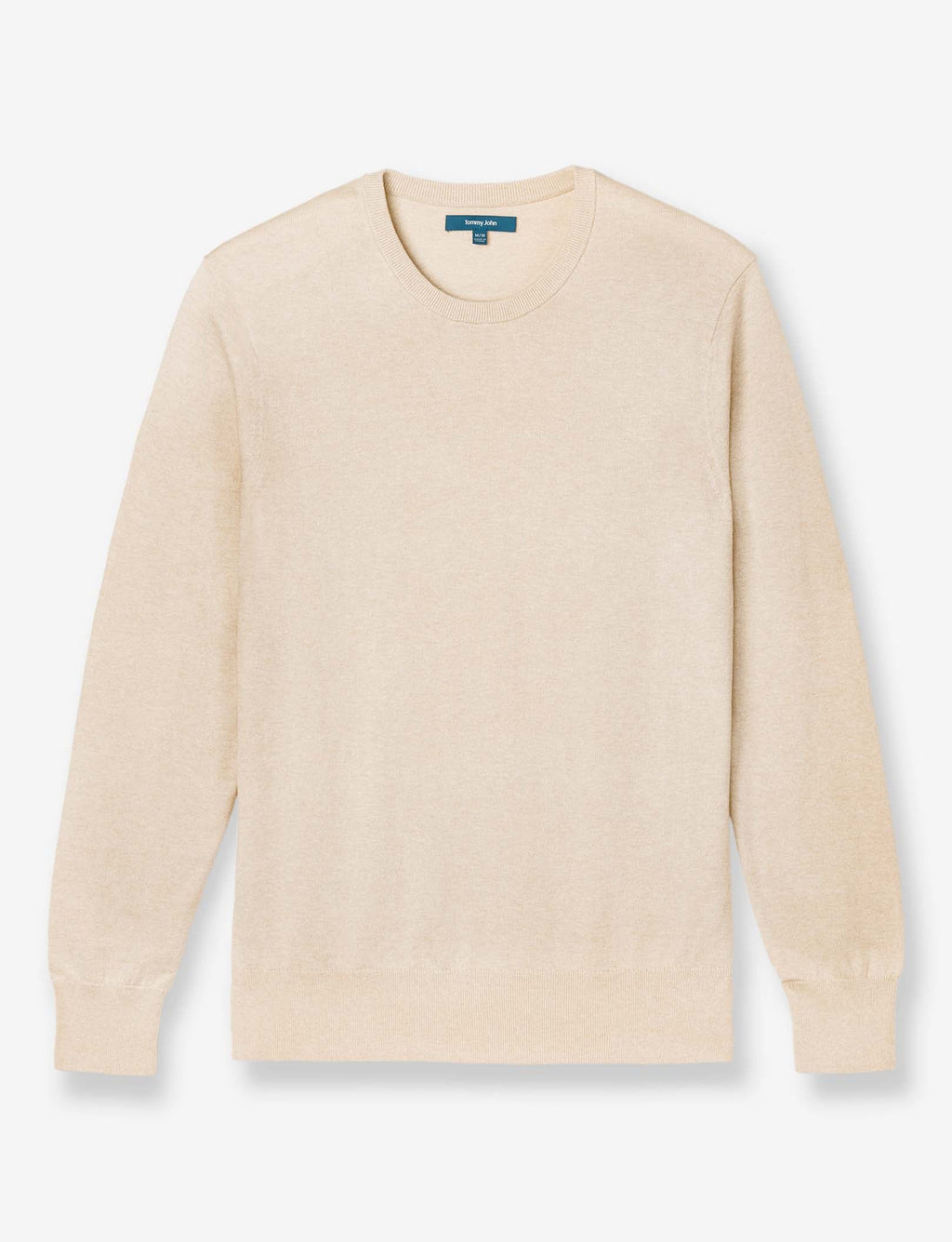 Second Skin Crew Neck Knit Sweater::Oatmeal Heather