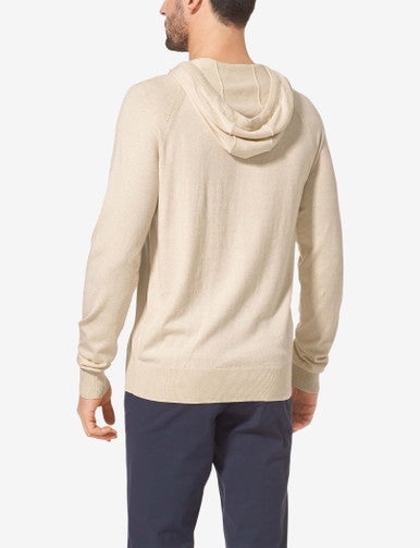Second Skin Hoodie Knit Sweater::Oatmeal Heather