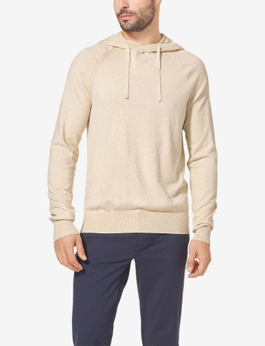 Second Skin Hoodie Knit Sweater::Oatmeal Heather