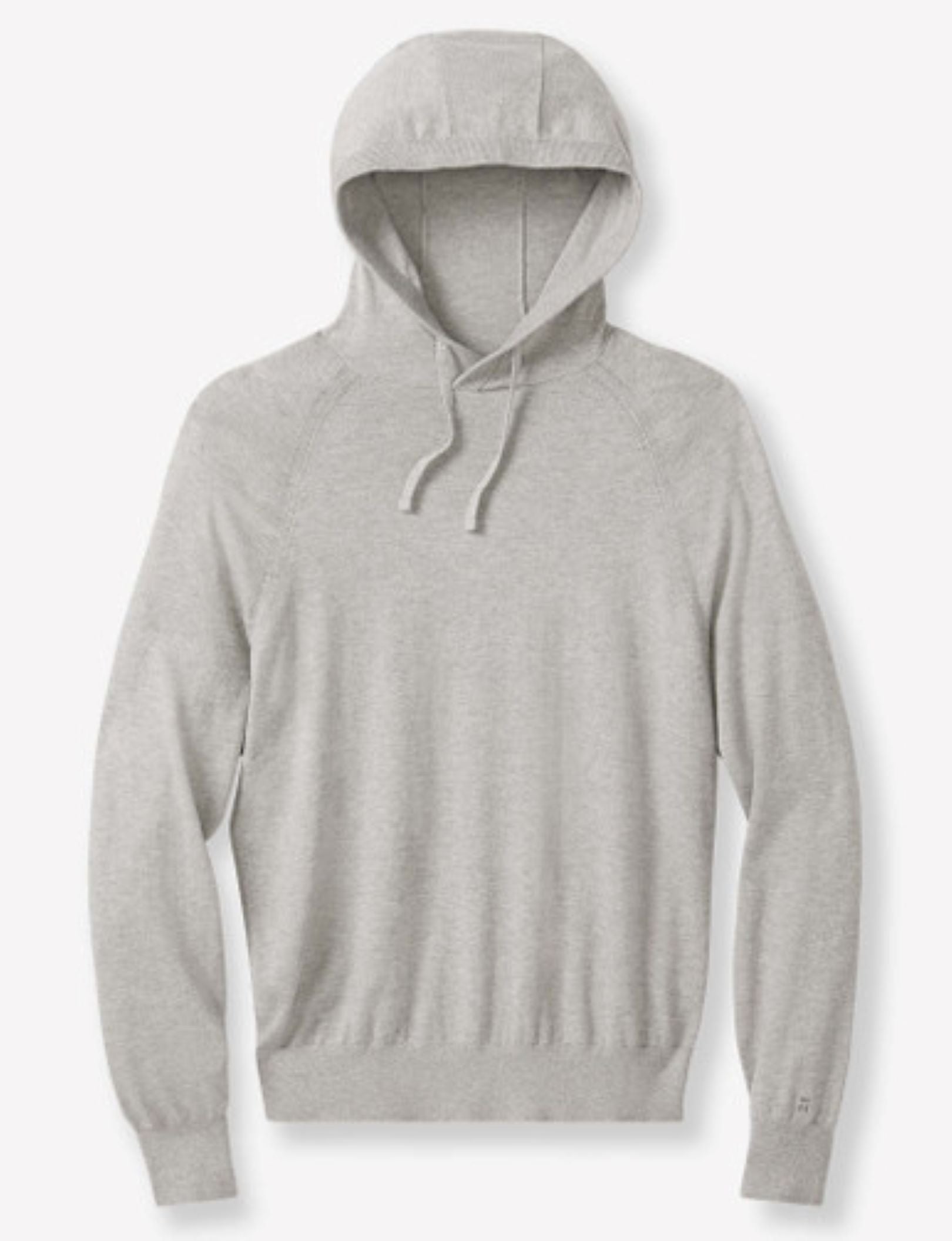 Second Skin Hoodie Knit Sweater::Light Heather Grey