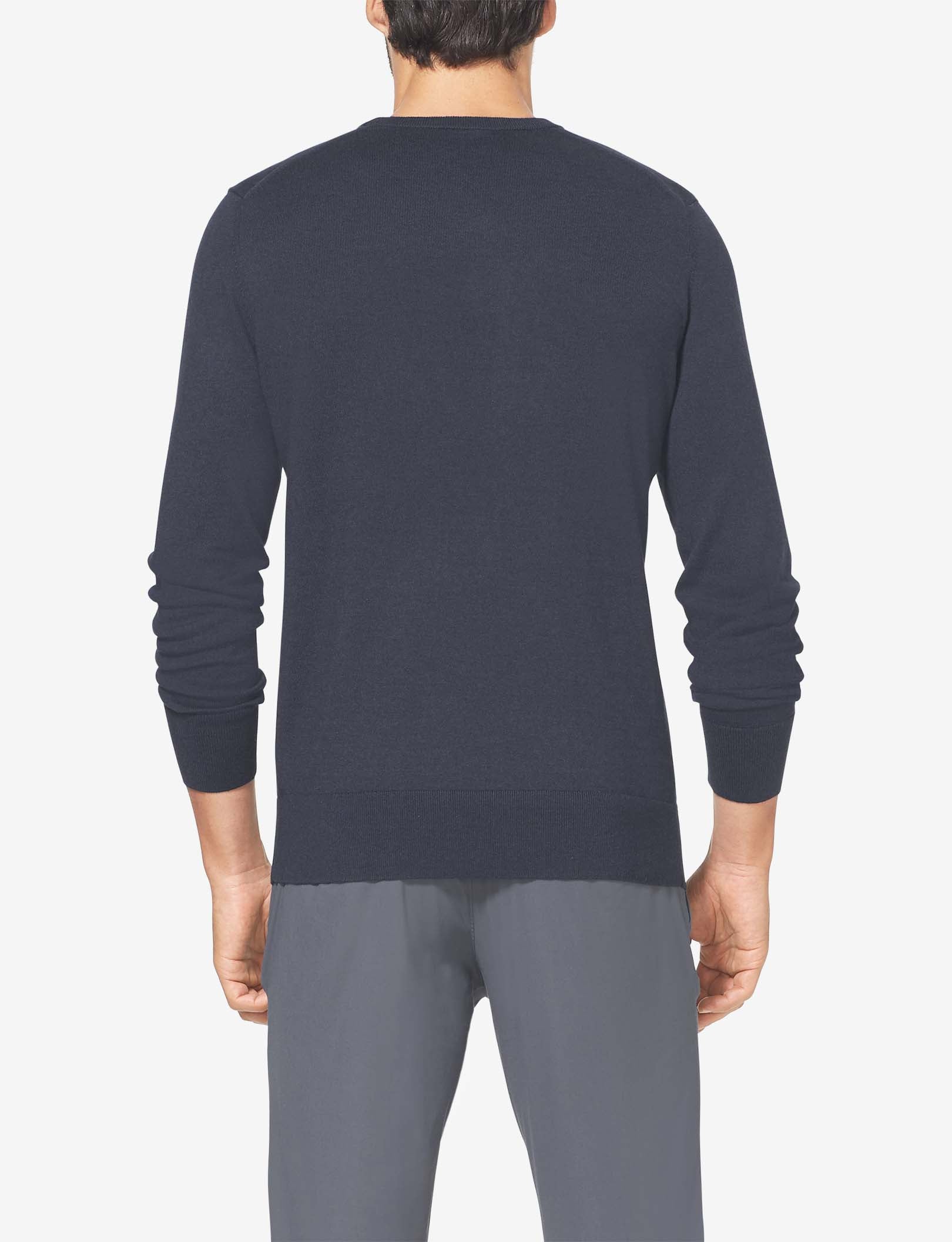 Second Skin Crew Neck Knit Sweater::Night Sky