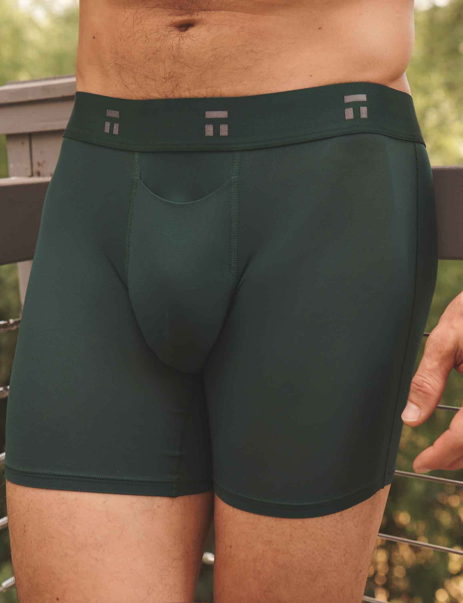 Air Mesh Boxer Brief 8"::Pine Grove