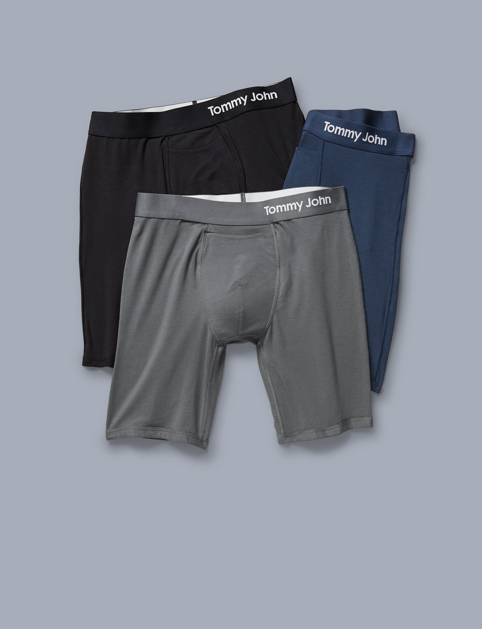 Cool Cotton Boxer Brief 3 Pack::Navy/Iron Grey/Black