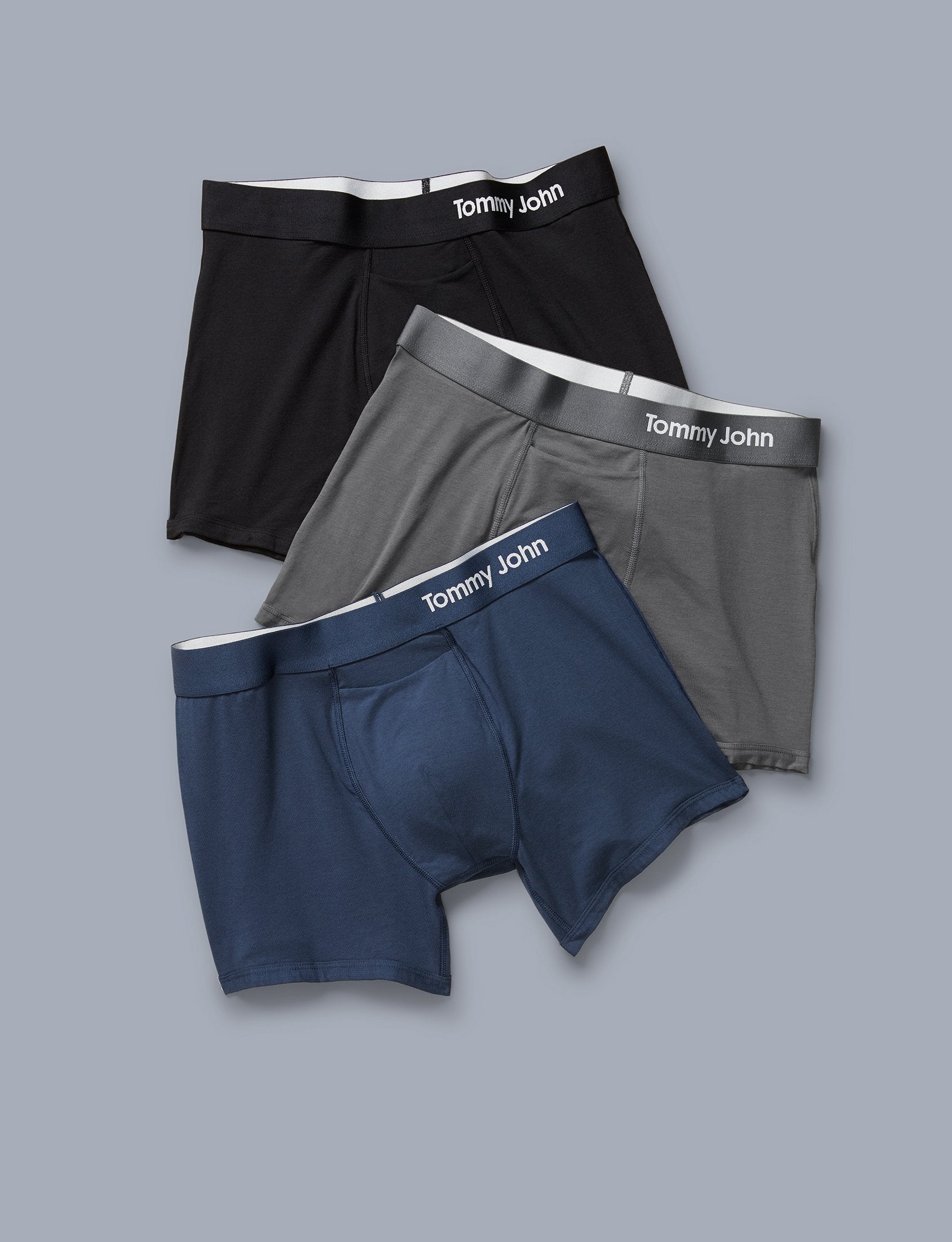 Cool Cotton Trunk 3 Pack::Navy/Iron Grey/Black