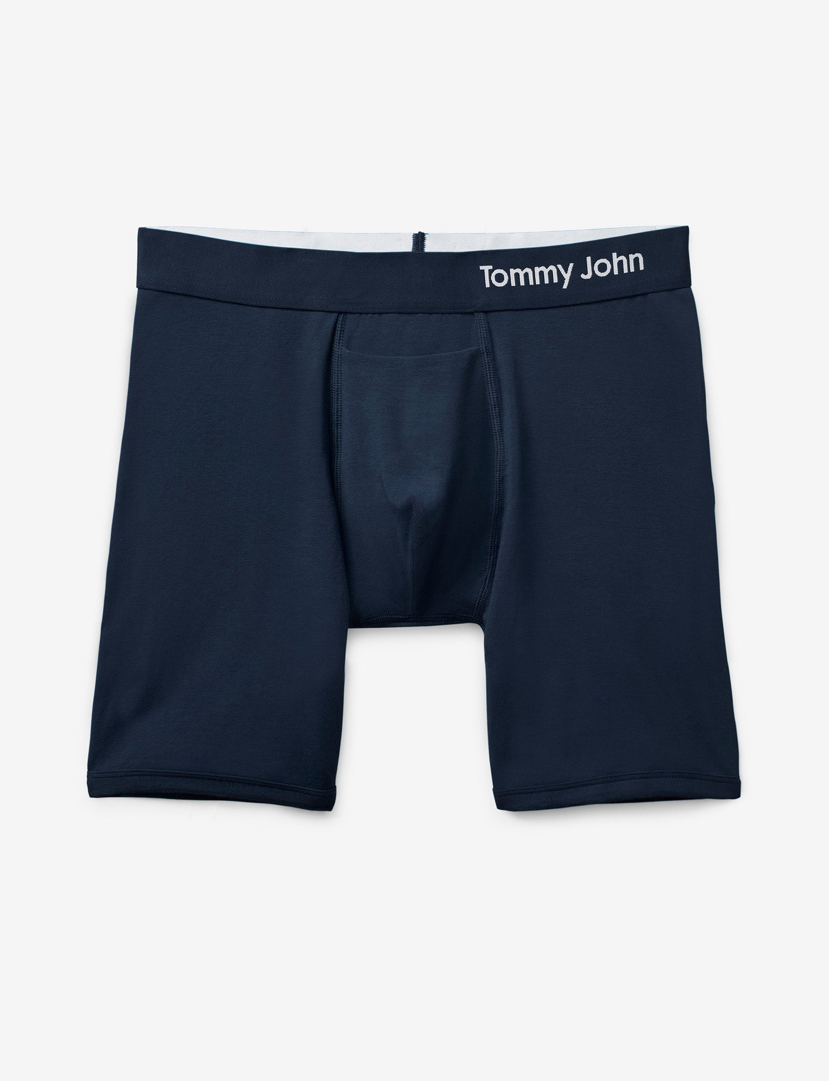 Cool Cotton Mid-Length Boxer Brief 6"::Navy