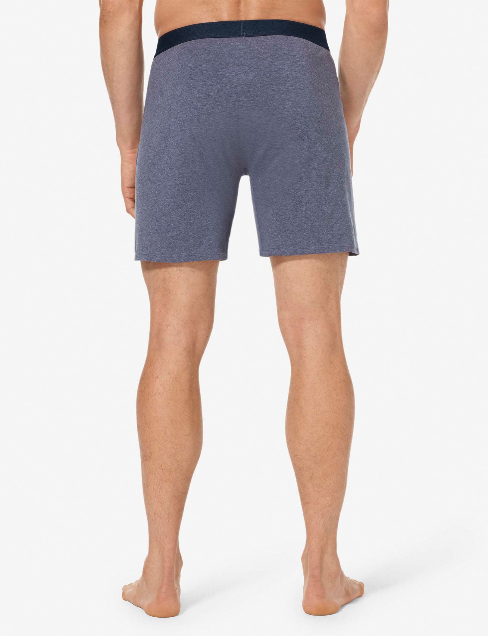 Cool Cotton Relaxed Fit Boxer 6"::Navy Heather