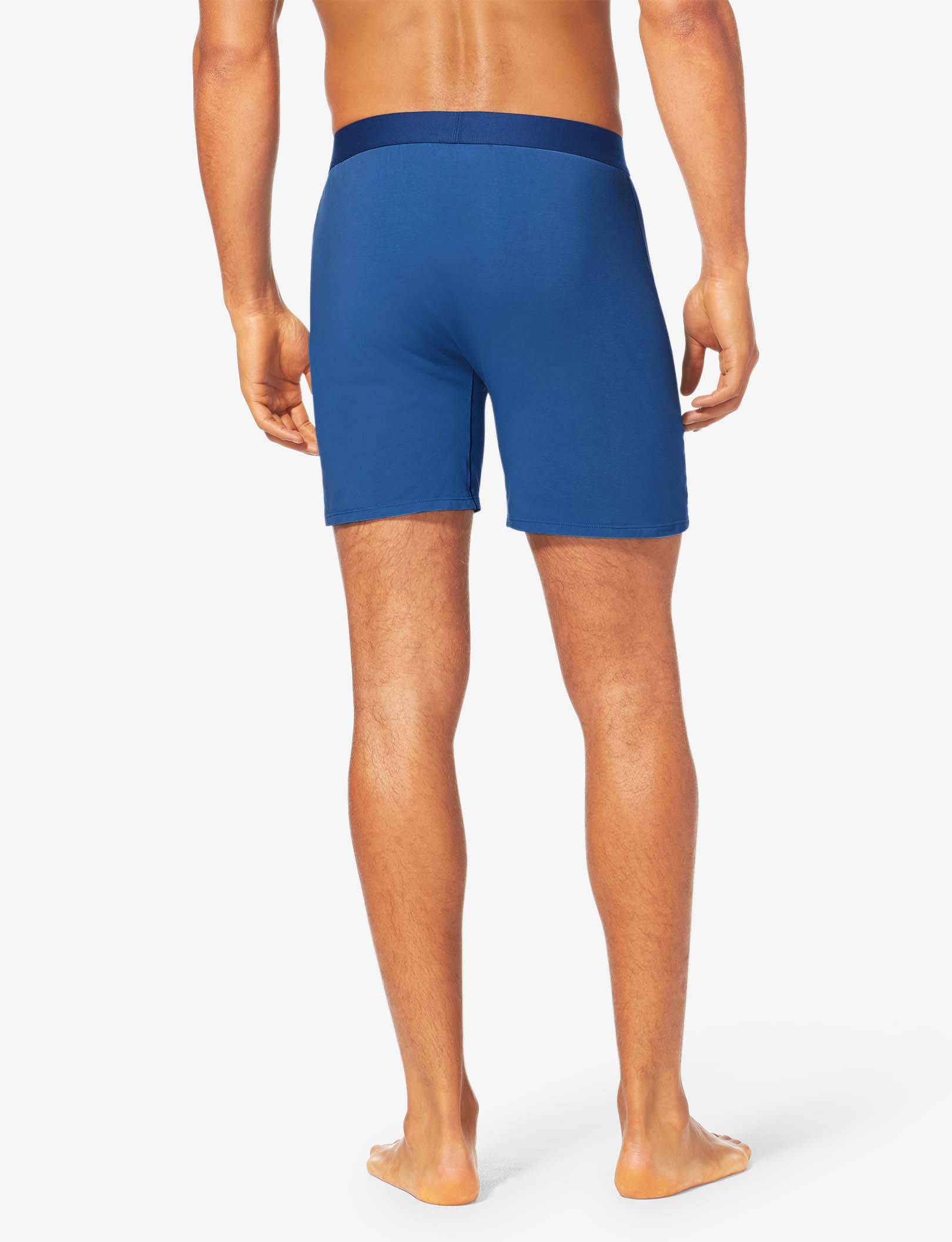 Cool Cotton Relaxed Fit Boxer 6"::TJ Blue