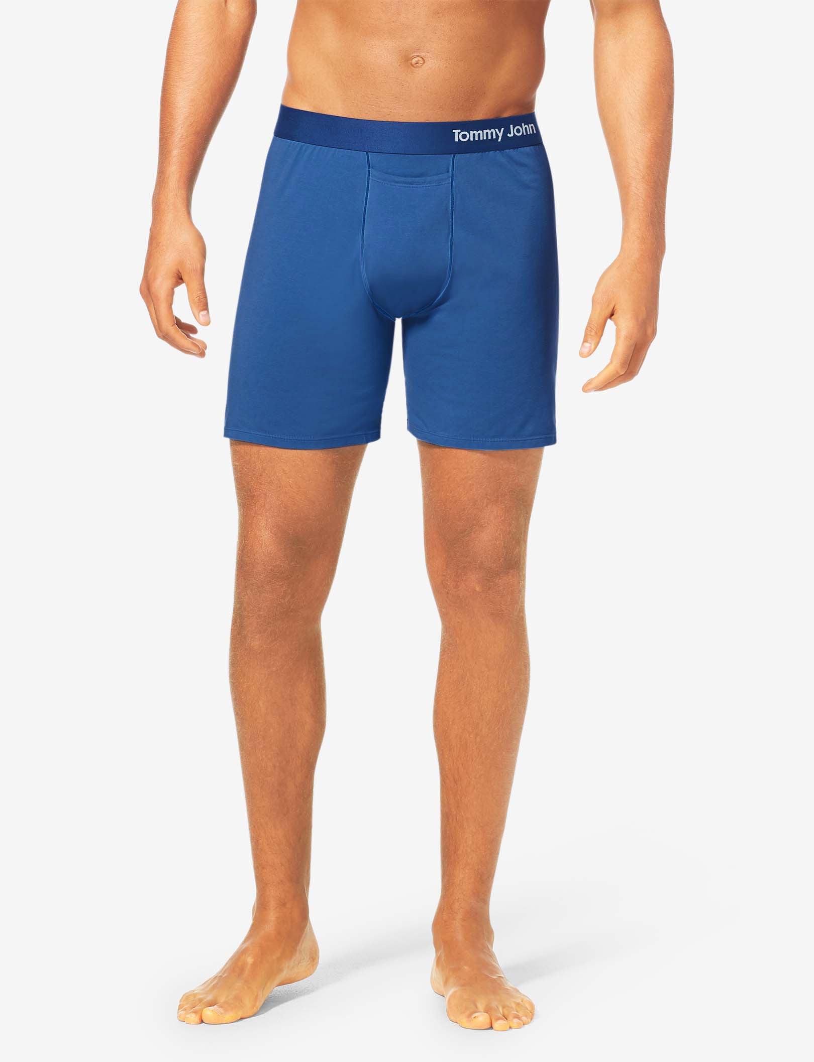Cool Cotton Relaxed Fit Boxer 6"::TJ Blue