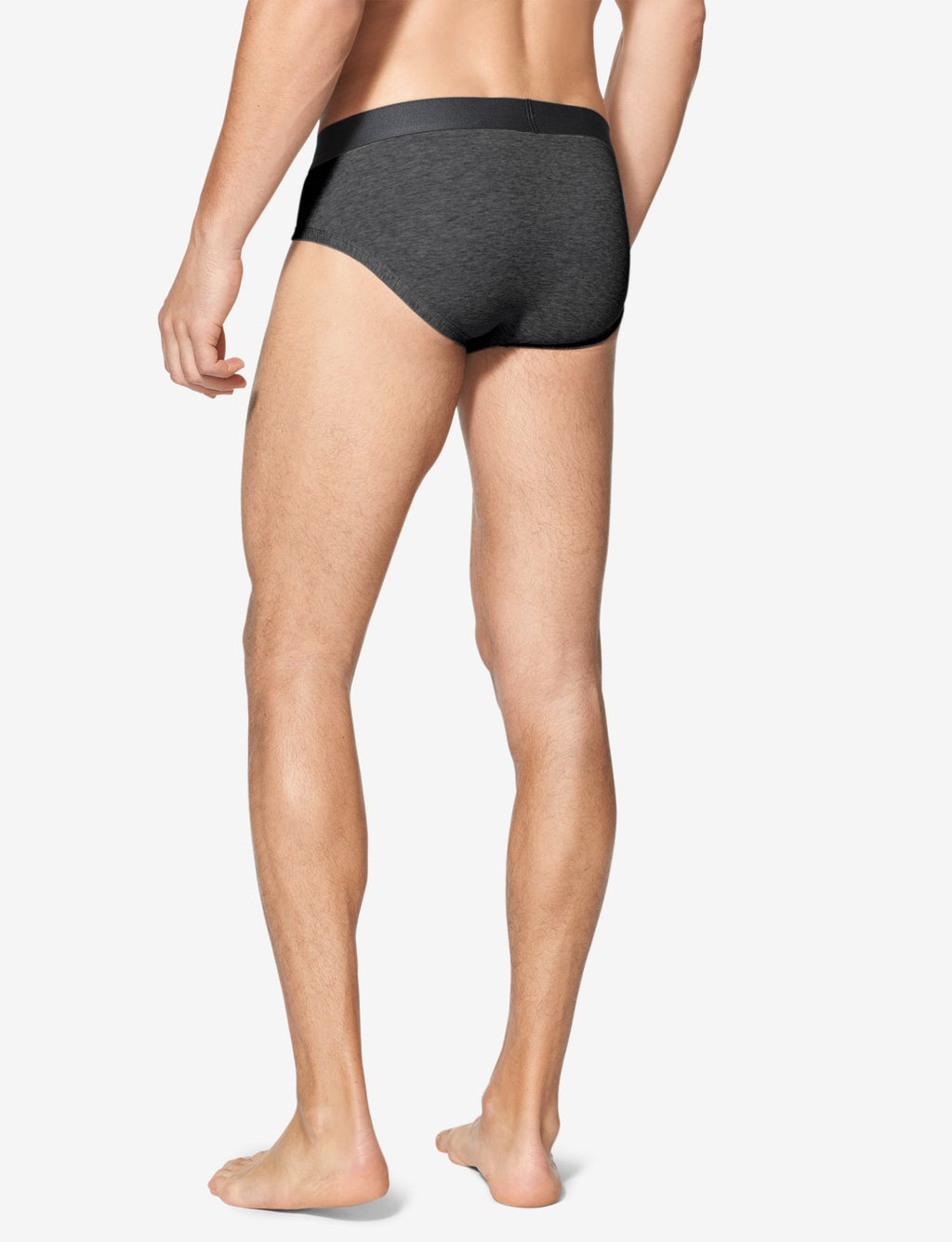 Cool Cotton Brief::Charcoal Heather