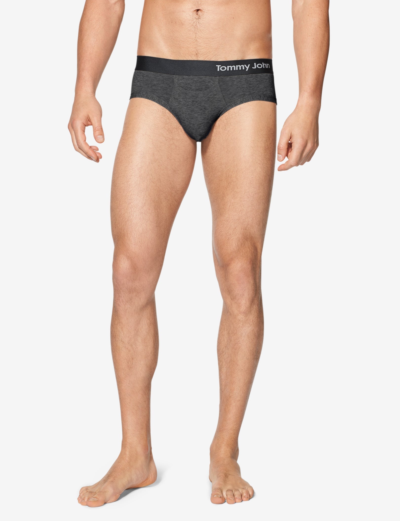 Cool Cotton Brief::Charcoal Heather