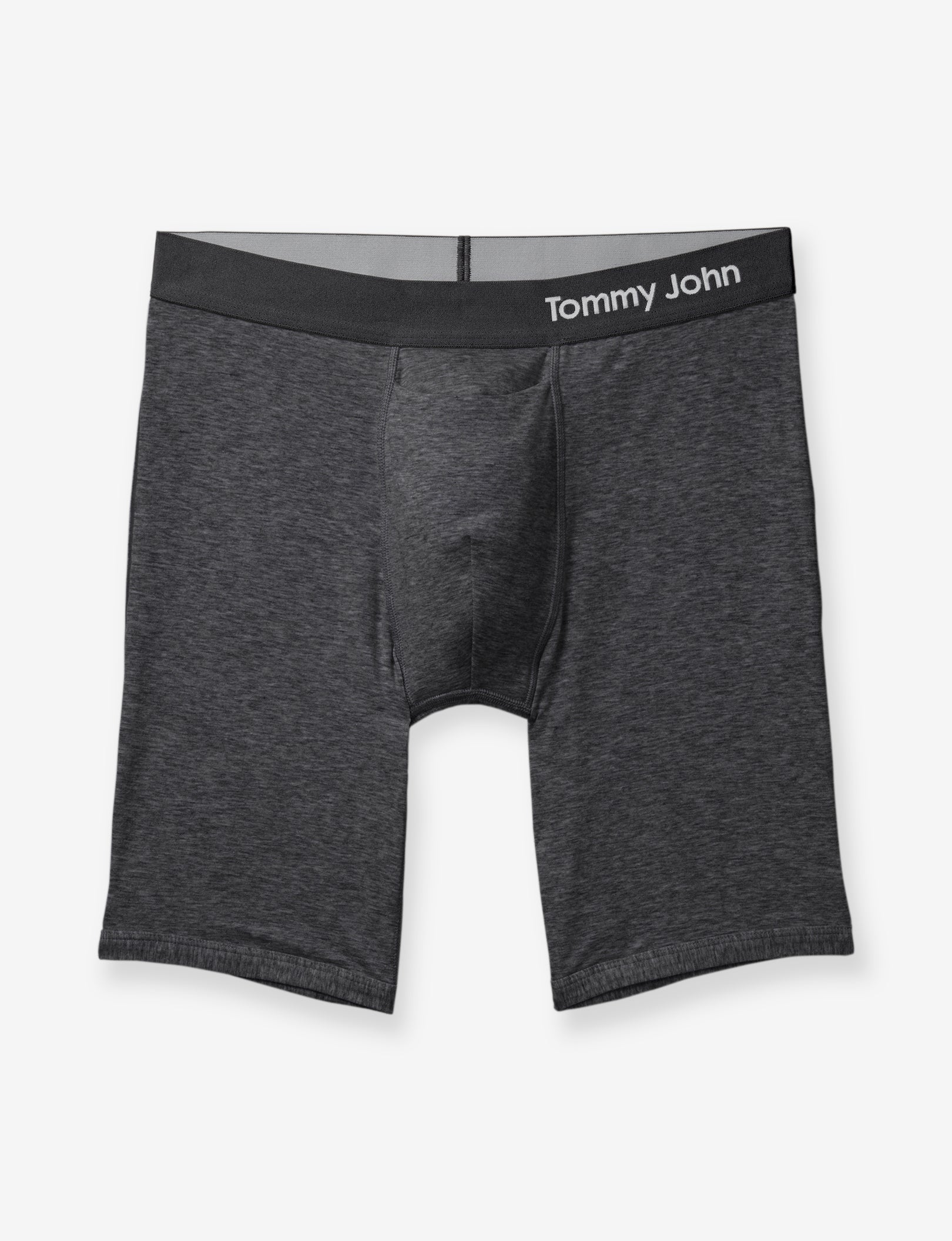 Cool Cotton Boxer Brief 8"::Charcoal Heather