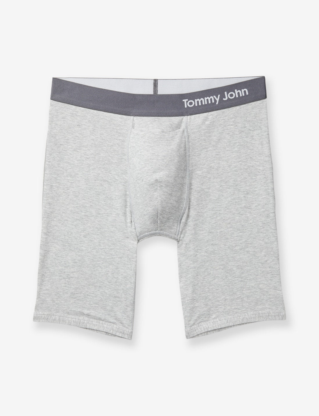 Cool Cotton Boxer Brief 8"::Heather Grey