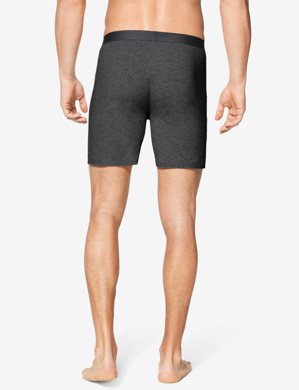 Cool Cotton Relaxed Fit Boxer 6"::Charcoal Heather