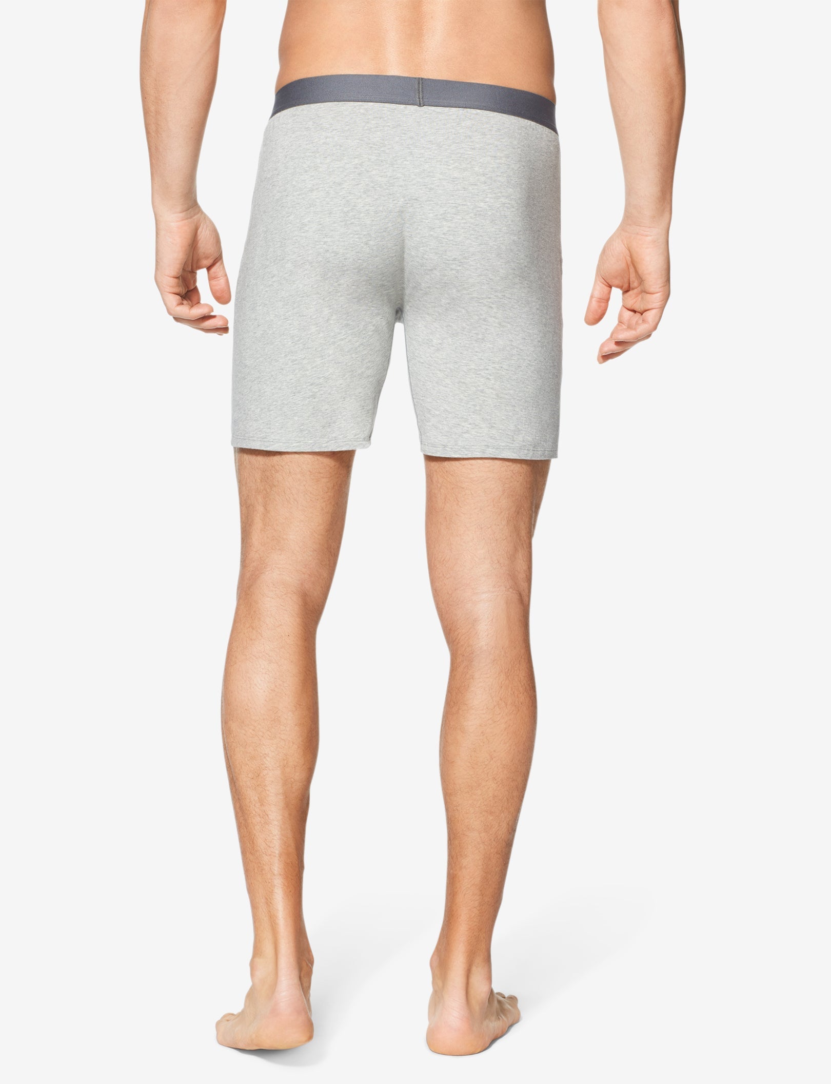 Cool Cotton Relaxed Fit Boxer 6"::Heather Grey