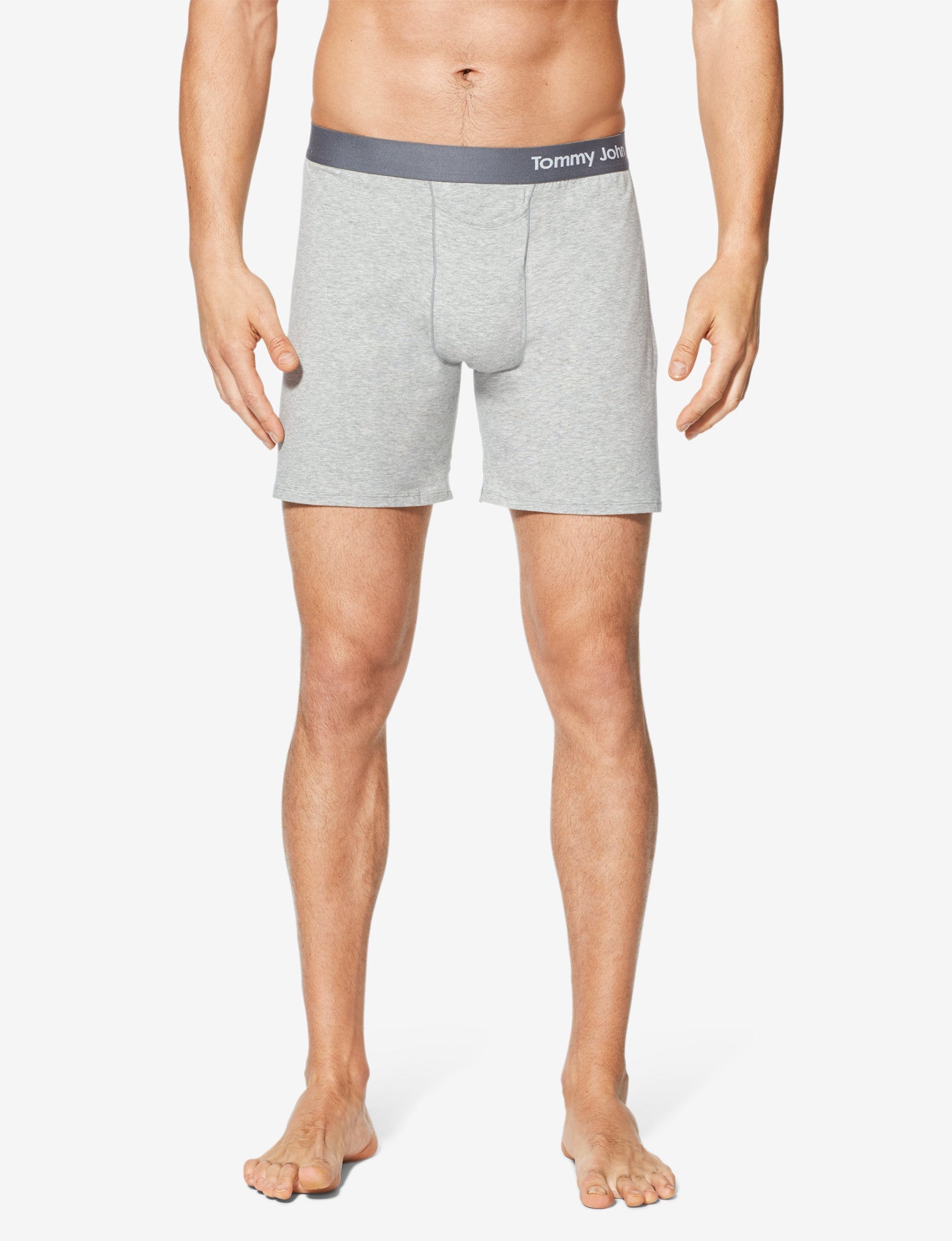 Cool Cotton Relaxed Fit Boxer 6"::Heather Grey