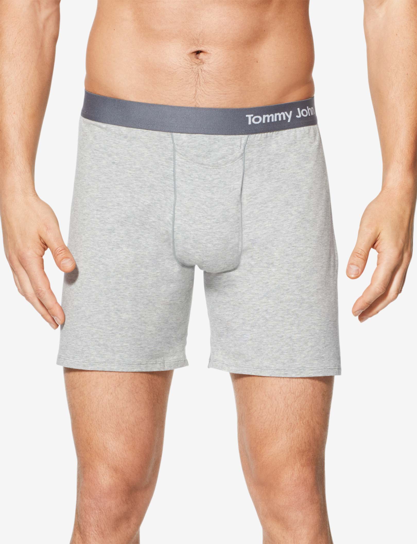 Cool Cotton Relaxed Fit Boxer 6"::Heather Grey