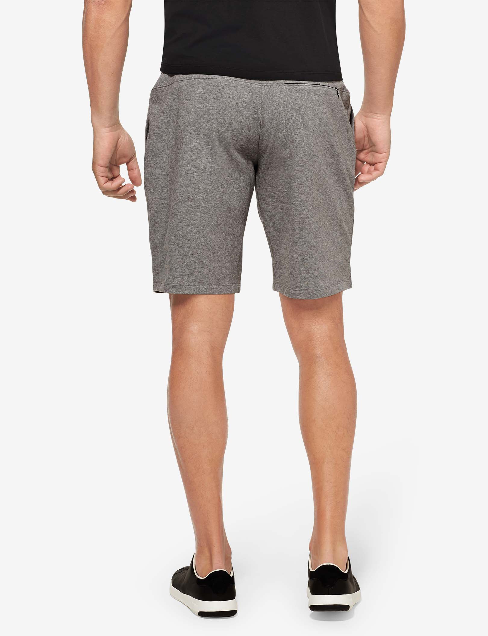 Luxe French Terry Short::Medium Heather Grey