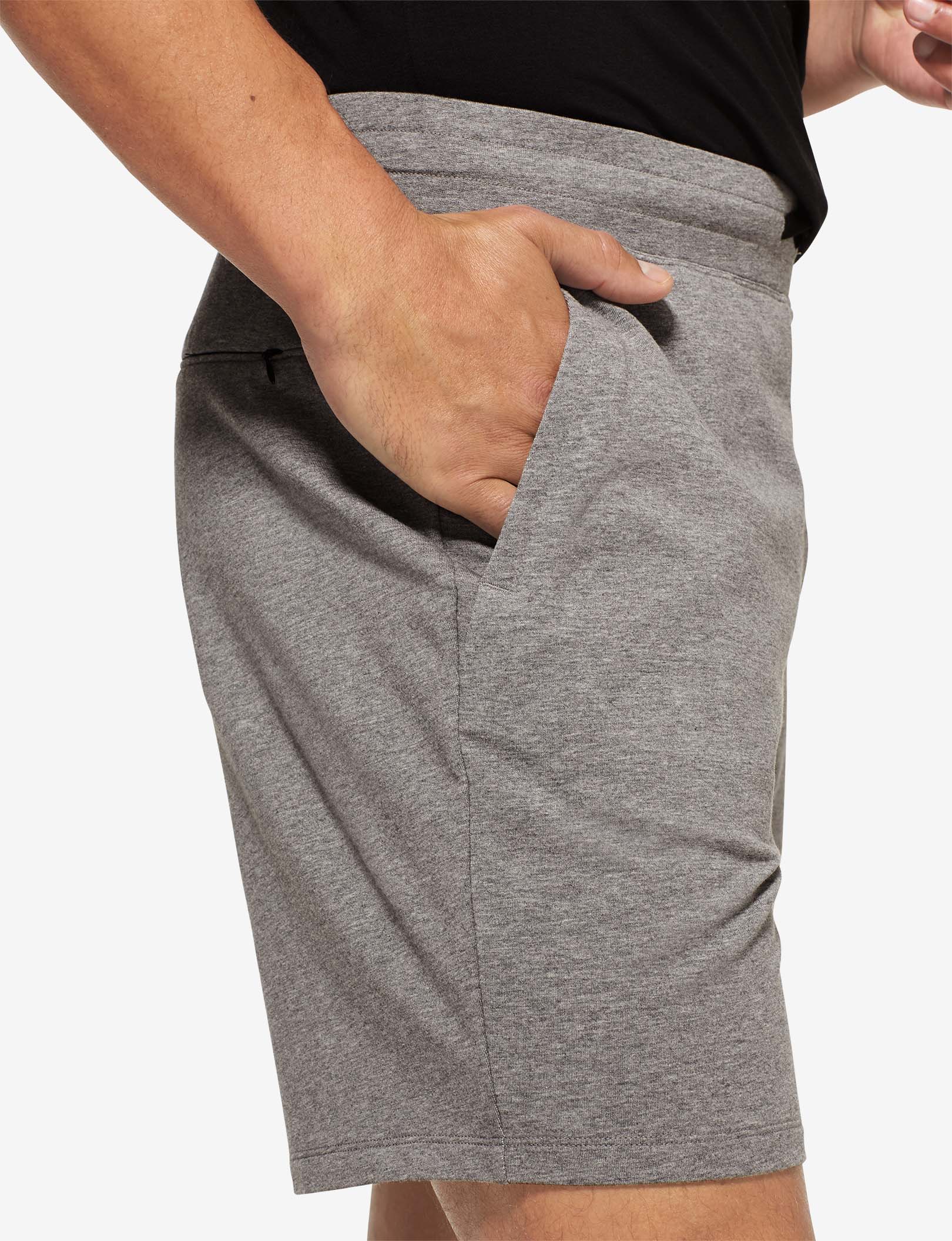 Luxe French Terry Short::Medium Heather Grey