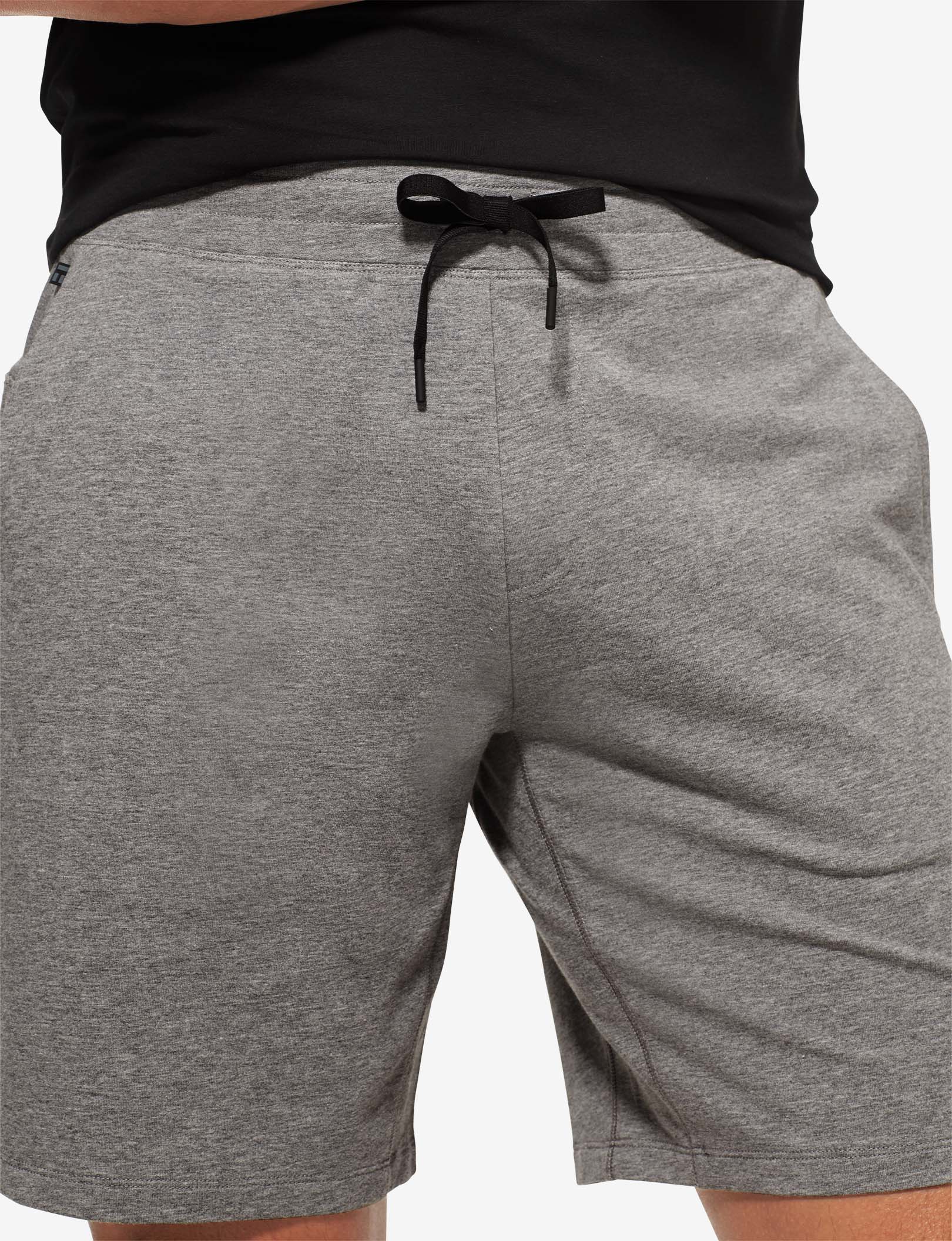 Luxe French Terry Short::Medium Heather Grey