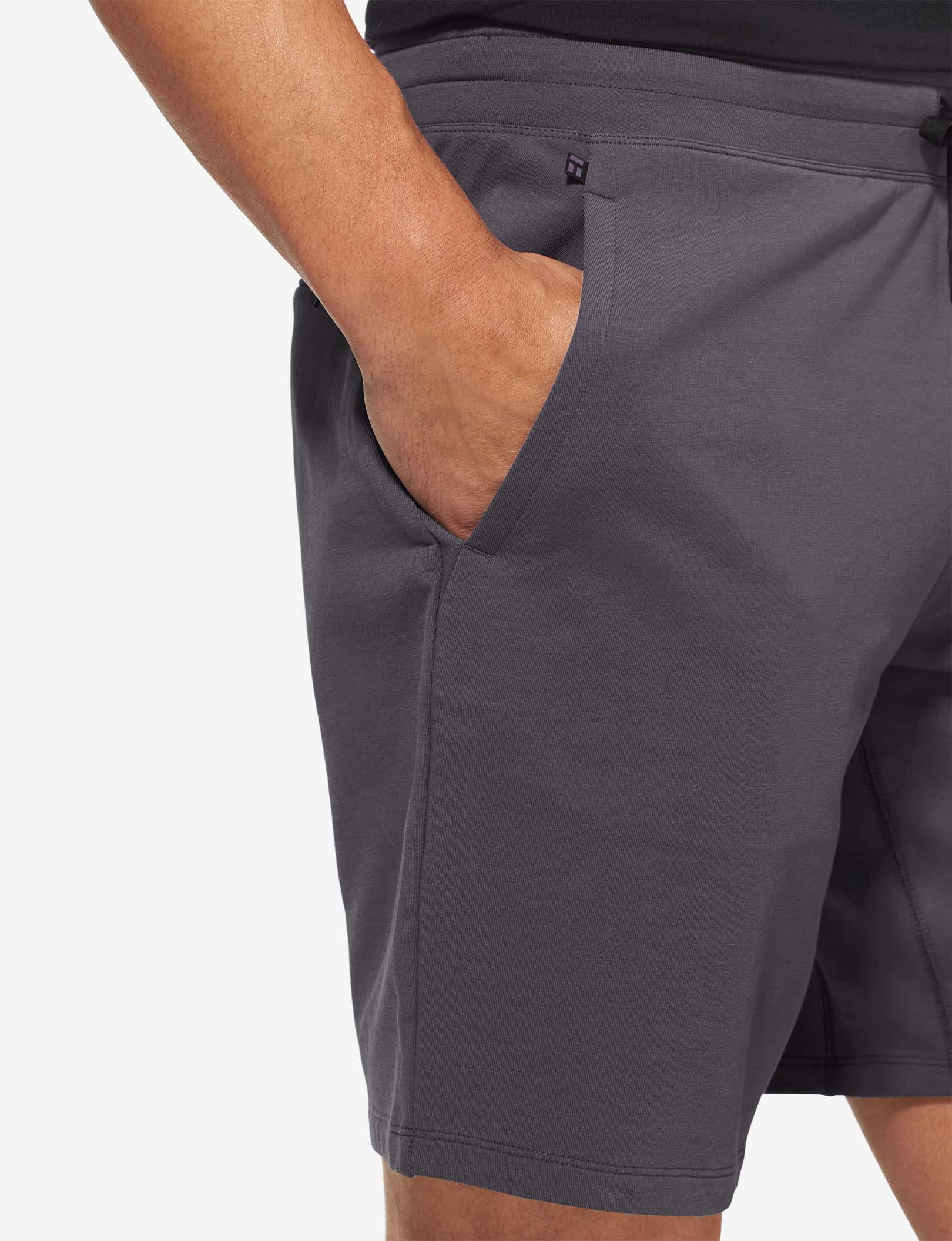 Luxe French Terry Short::Asphalt