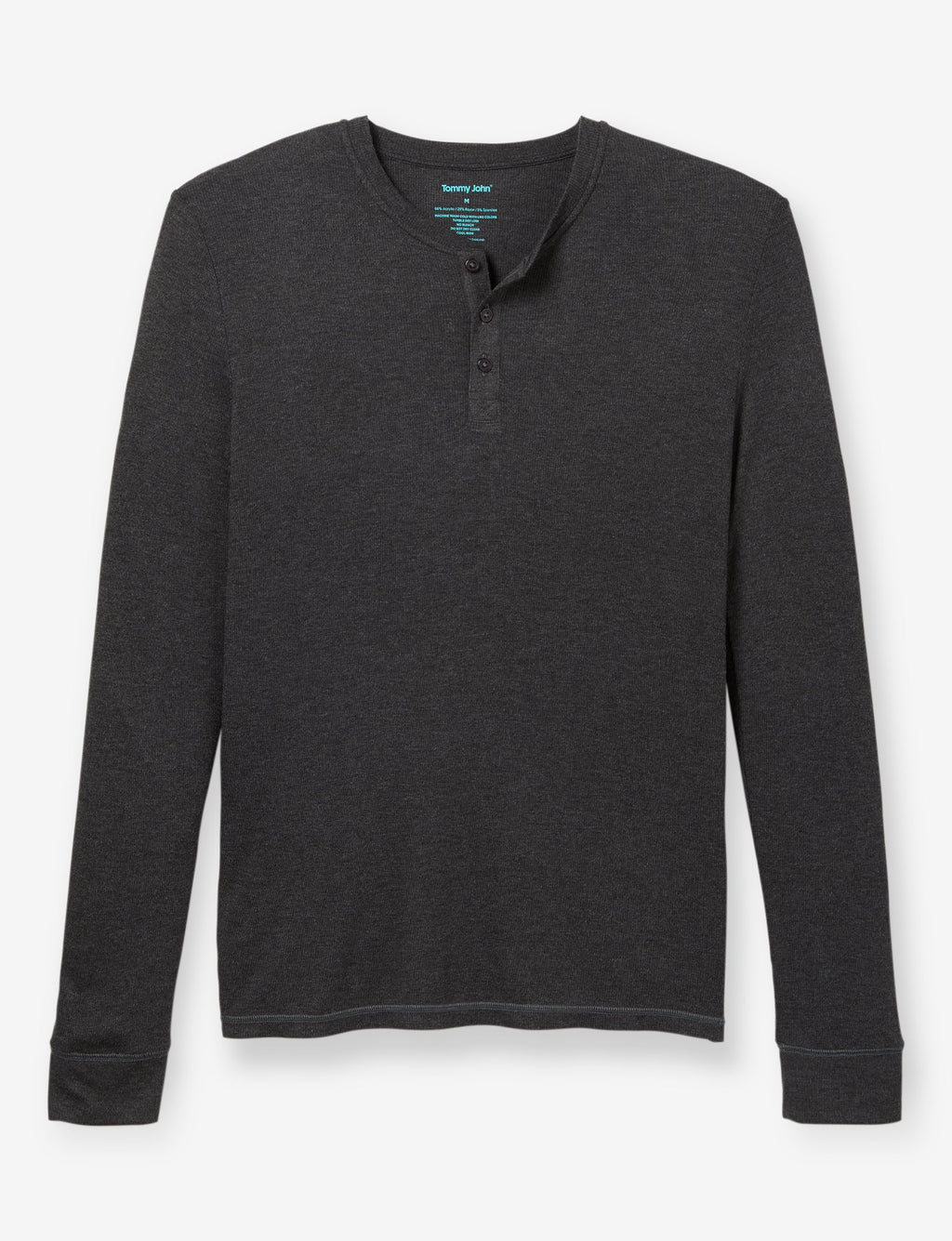 Lounge Henley::Charcoal Heather