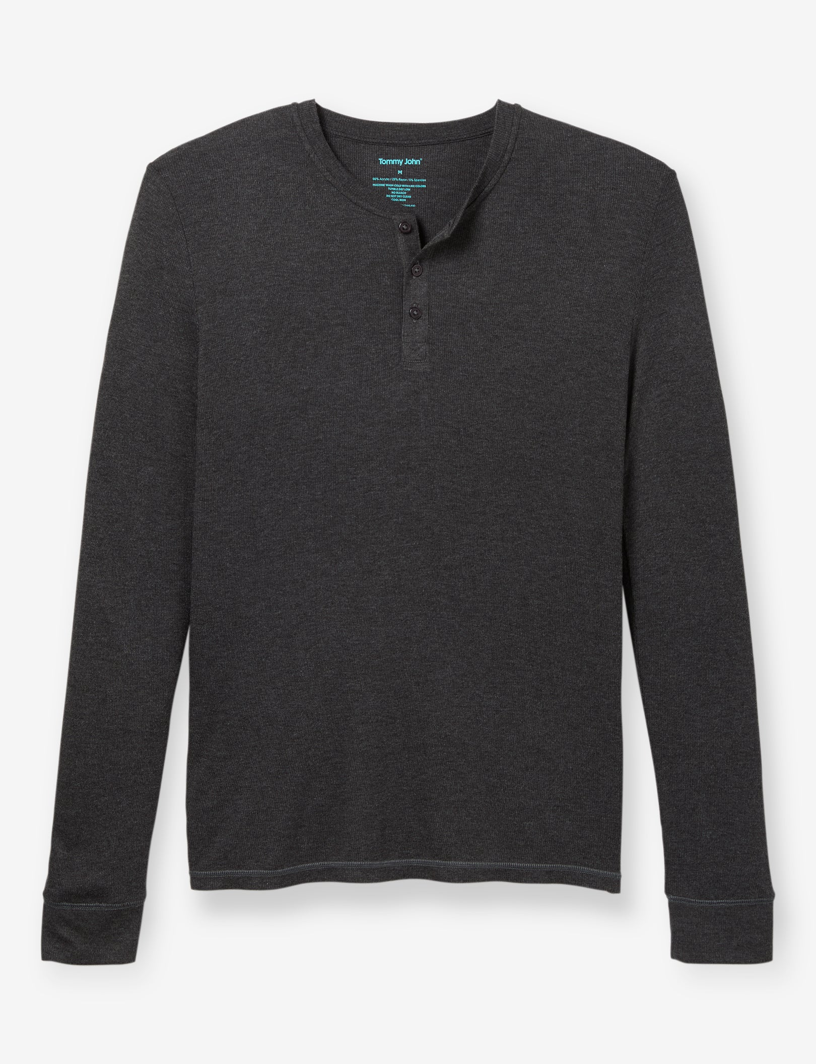 Lounge Henley::Charcoal Heather