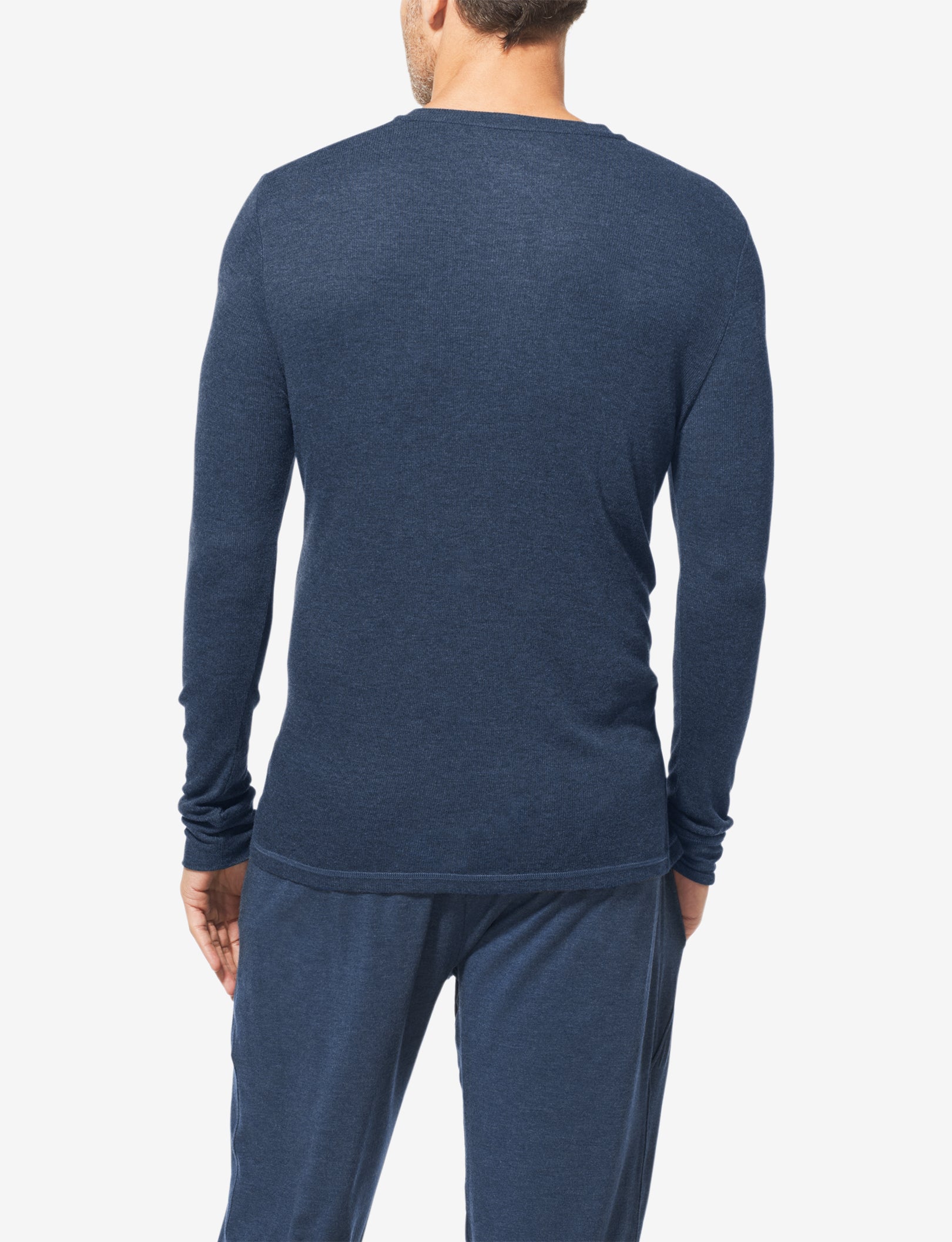 Lounge Henley::Dress Blues Heather