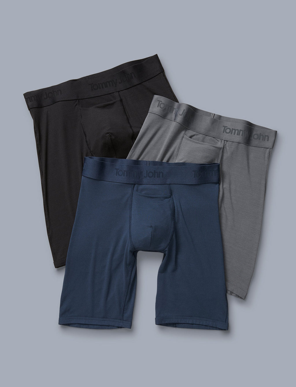 Second Skin Boxer Brief 3 Pack::Dress Blues/Turbulence Grey/Black