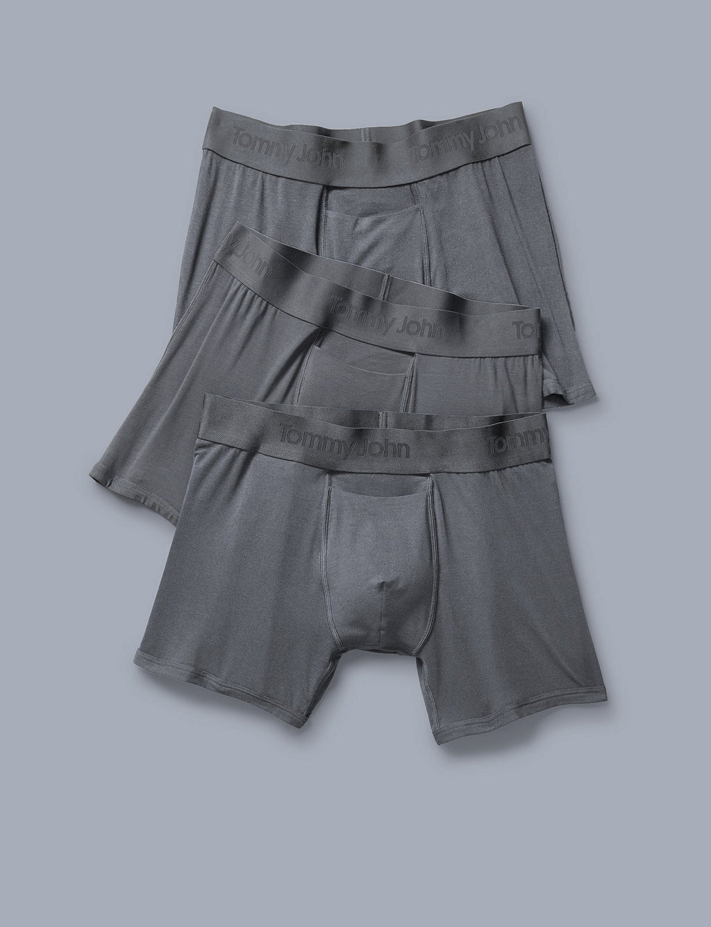 Second Skin Trunk 4" (3 Pack)::Turbulence Grey
