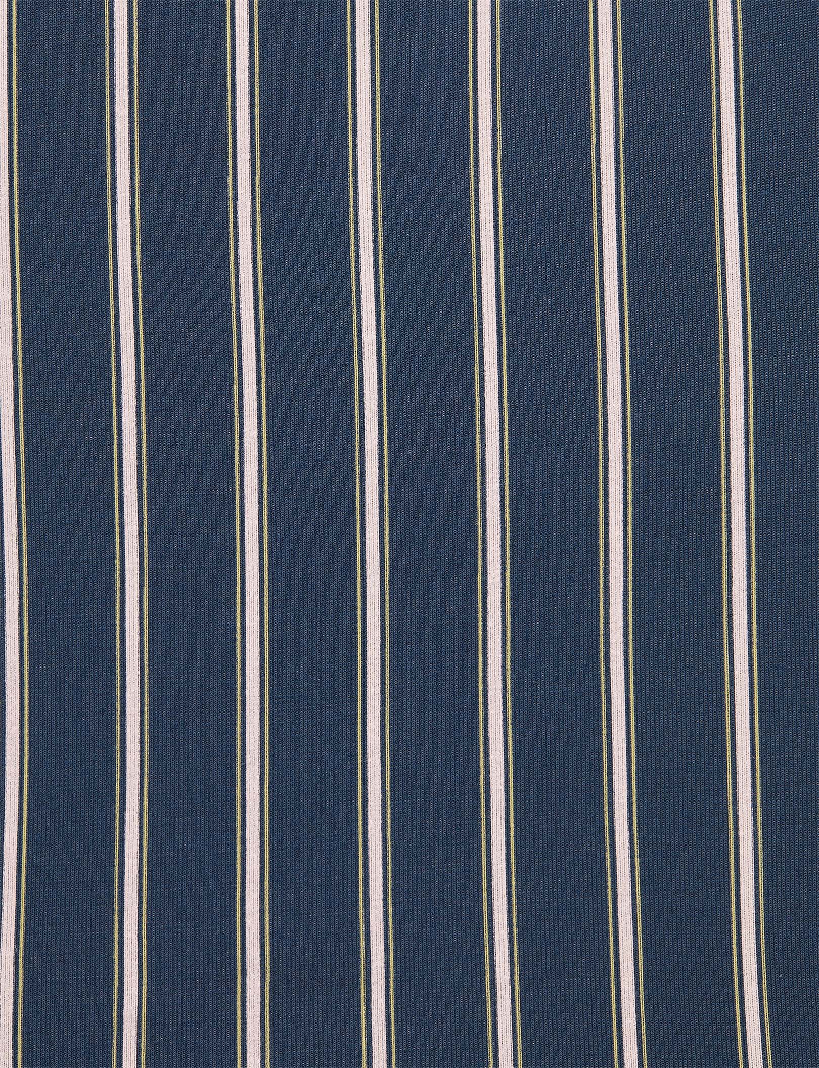 Second Skin Boxer Brief 8"::Dress Blues Pinstripe