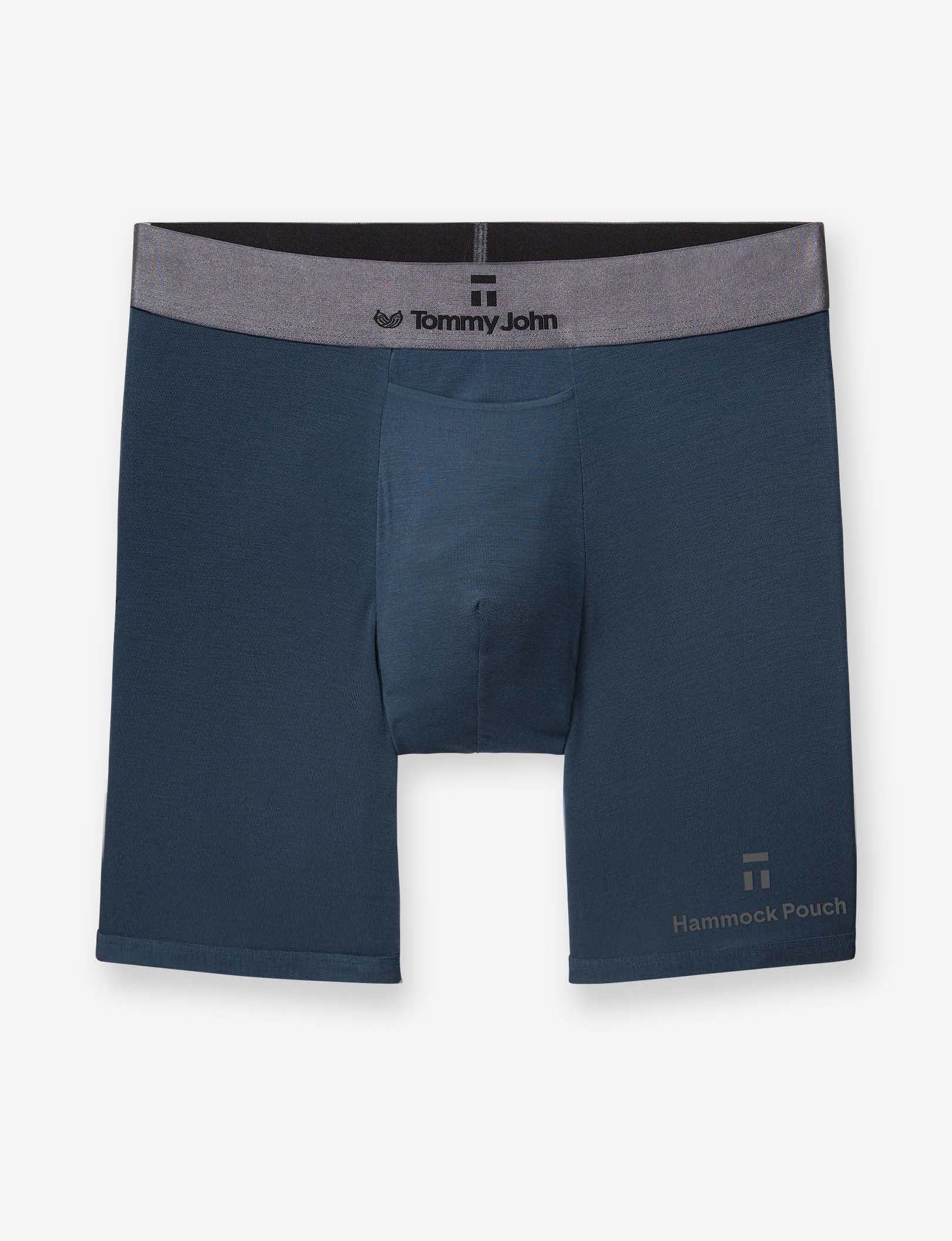 Second Skin Hammock Pouch™ Mid-Length Boxer Brief 6 Pack::Dress Blues/Turbulence/Black