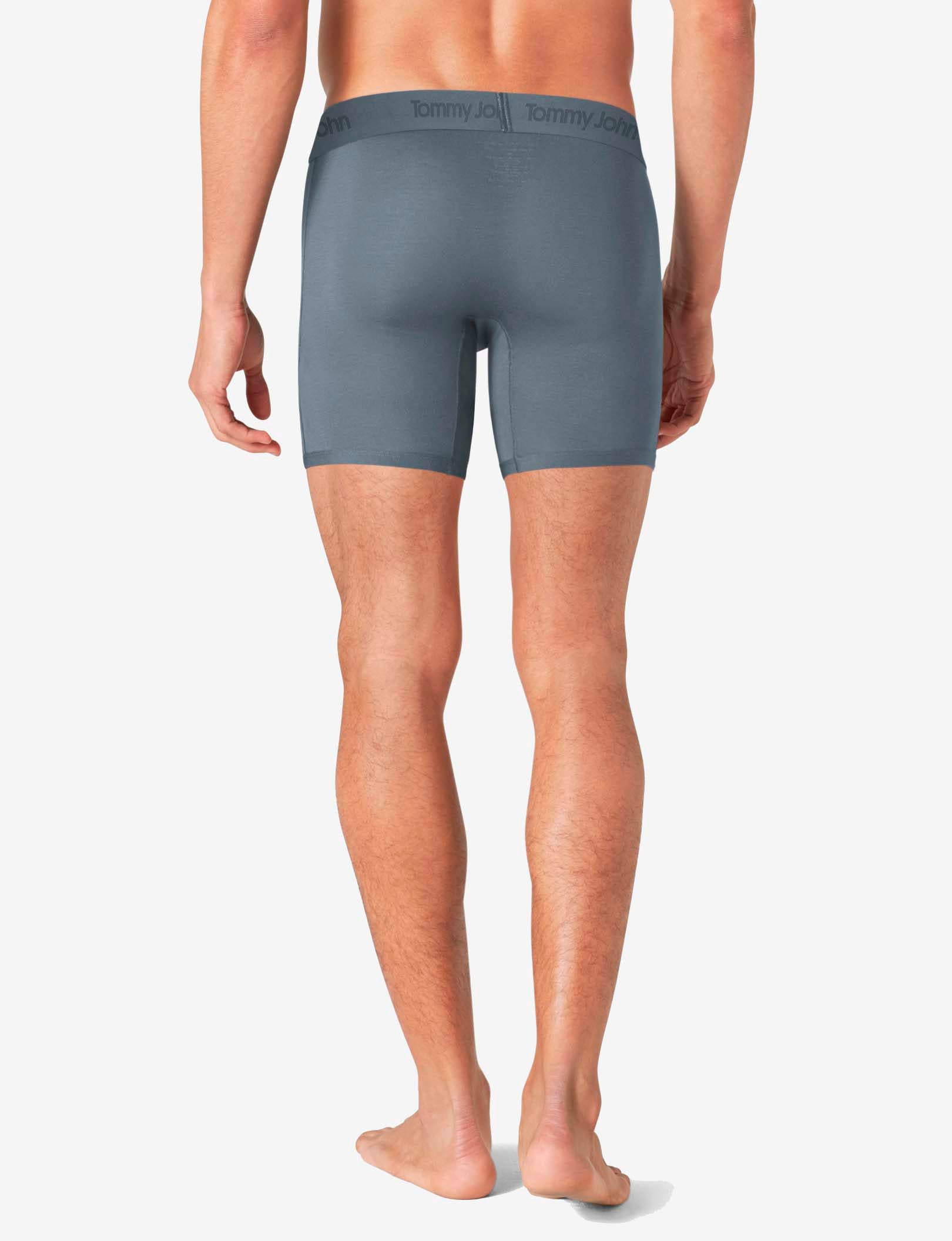Second Skin Mid-Length Boxer Brief 6" (3-Pack)::Turbulence