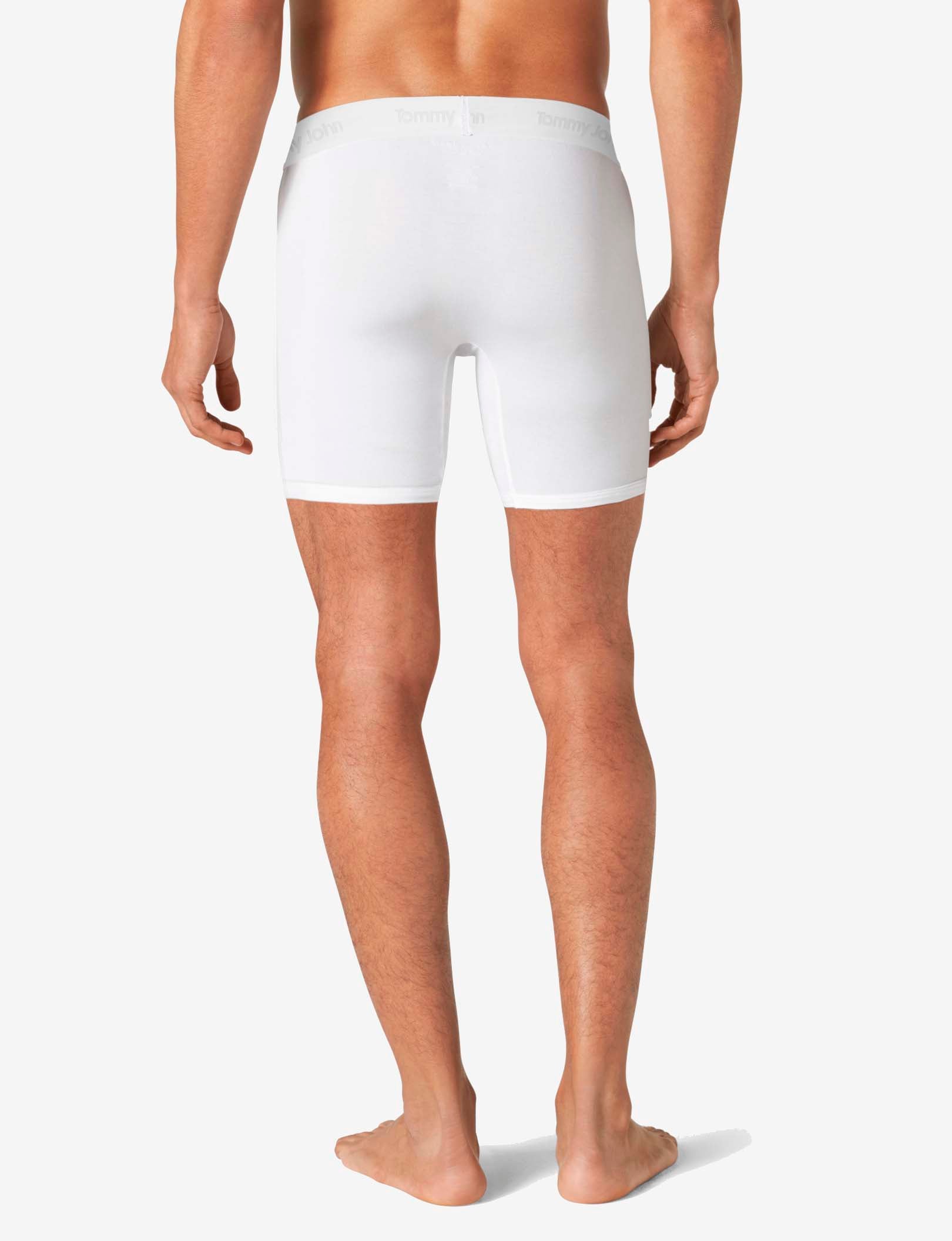 Second Skin Mid-Length Boxer Brief 6"::White