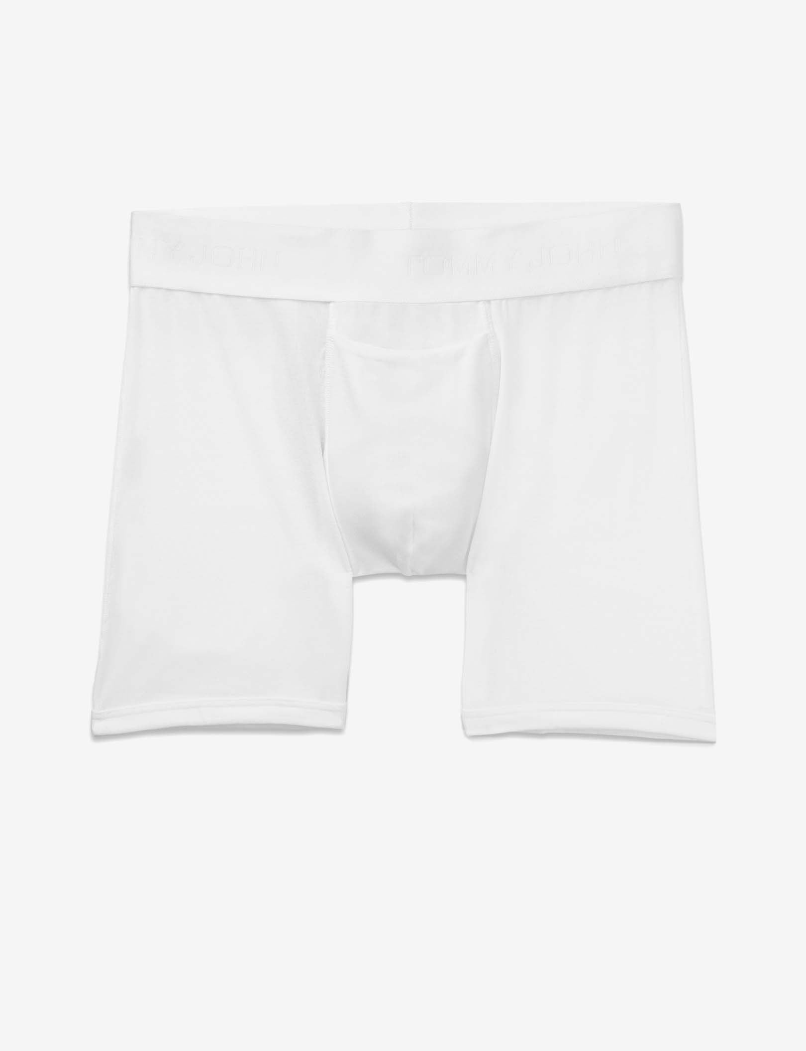Second Skin Mid-Length Boxer Brief 6"::White