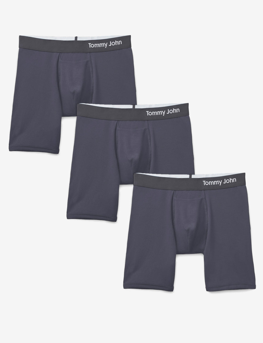 Cool Cotton Mid-Length Boxer Brief 6" (3-Pack)::Iron Grey