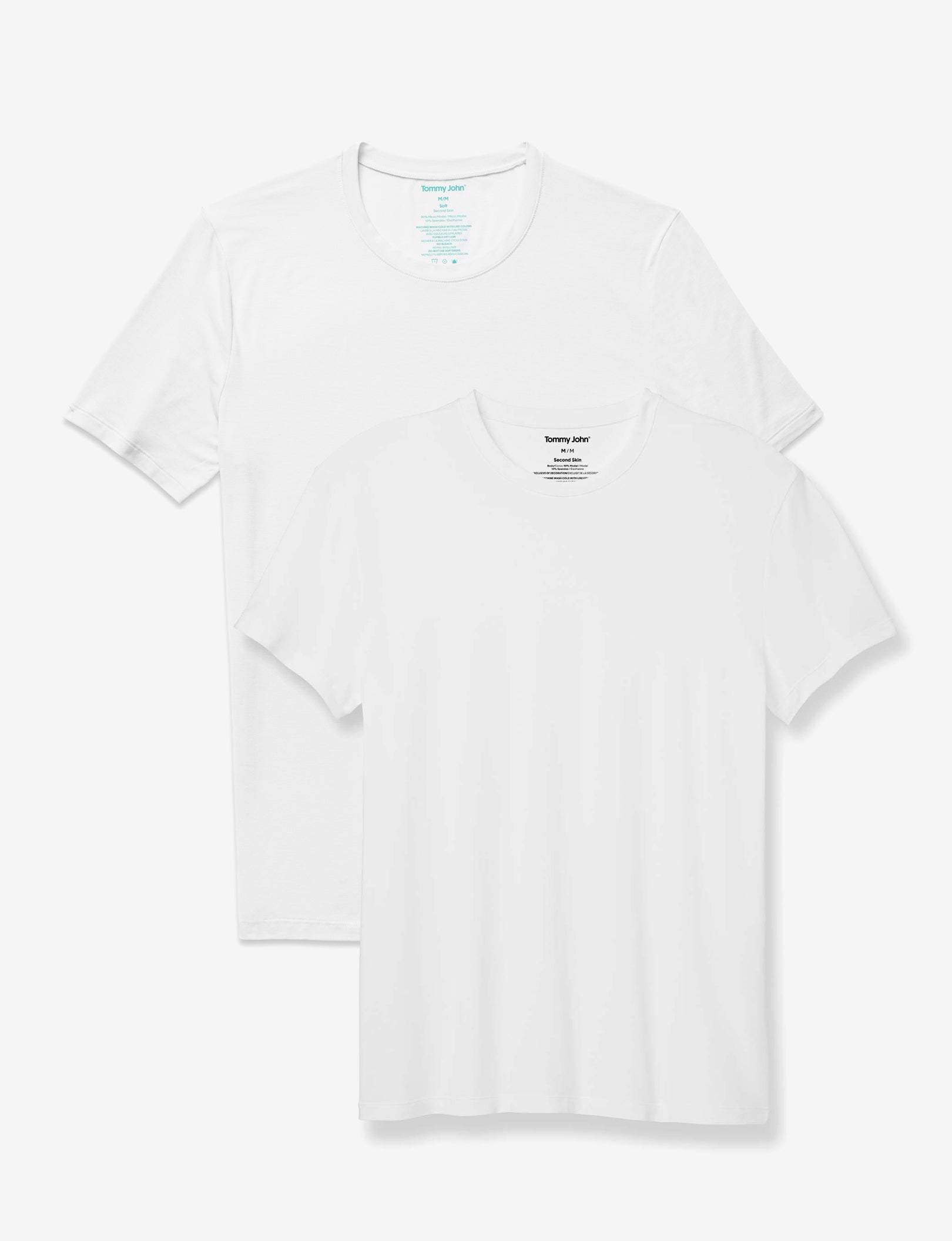 Second Skin Crew Neck Undershirt Starter Pack::White