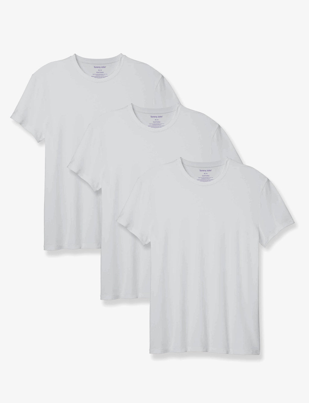 Cool Cotton Crew Neck Modern Fit Undershirt (3-Pack)::Grey
