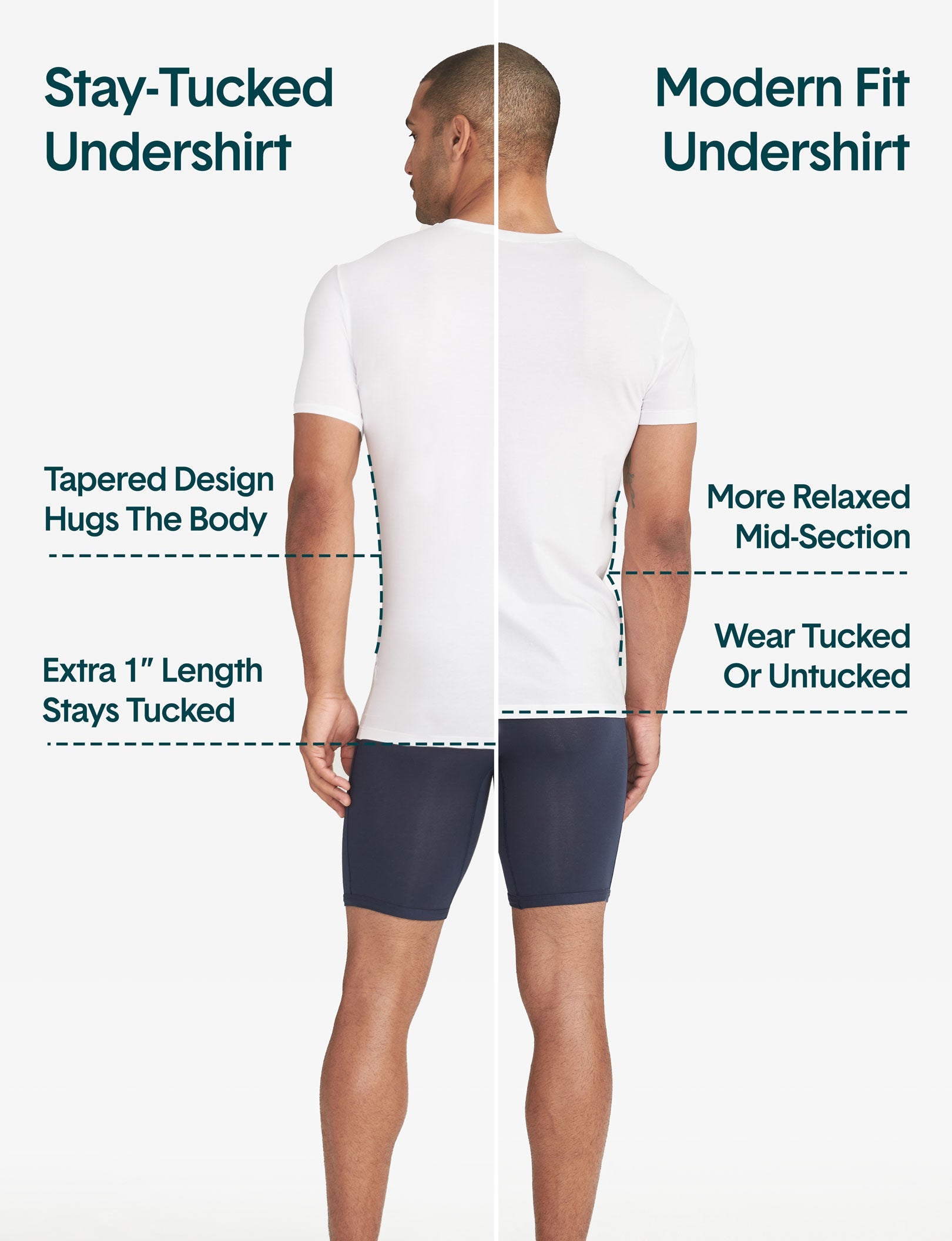 Cool Cotton Crew Neck Modern Fit Undershirt (3-Pack)::White