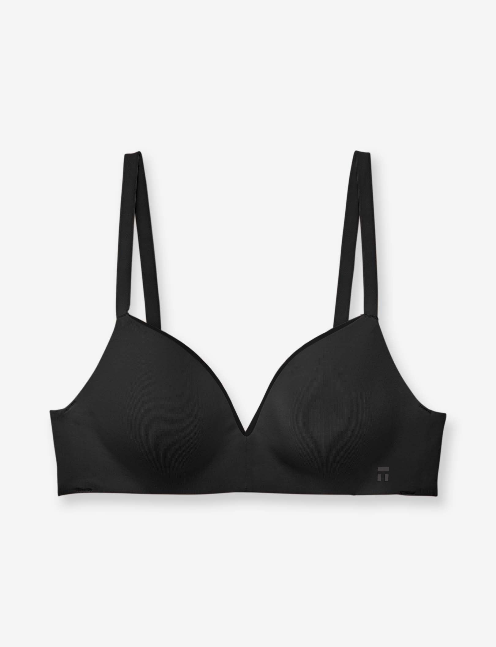 Cool Cotton Lightly Lined Wireless Bra::Black