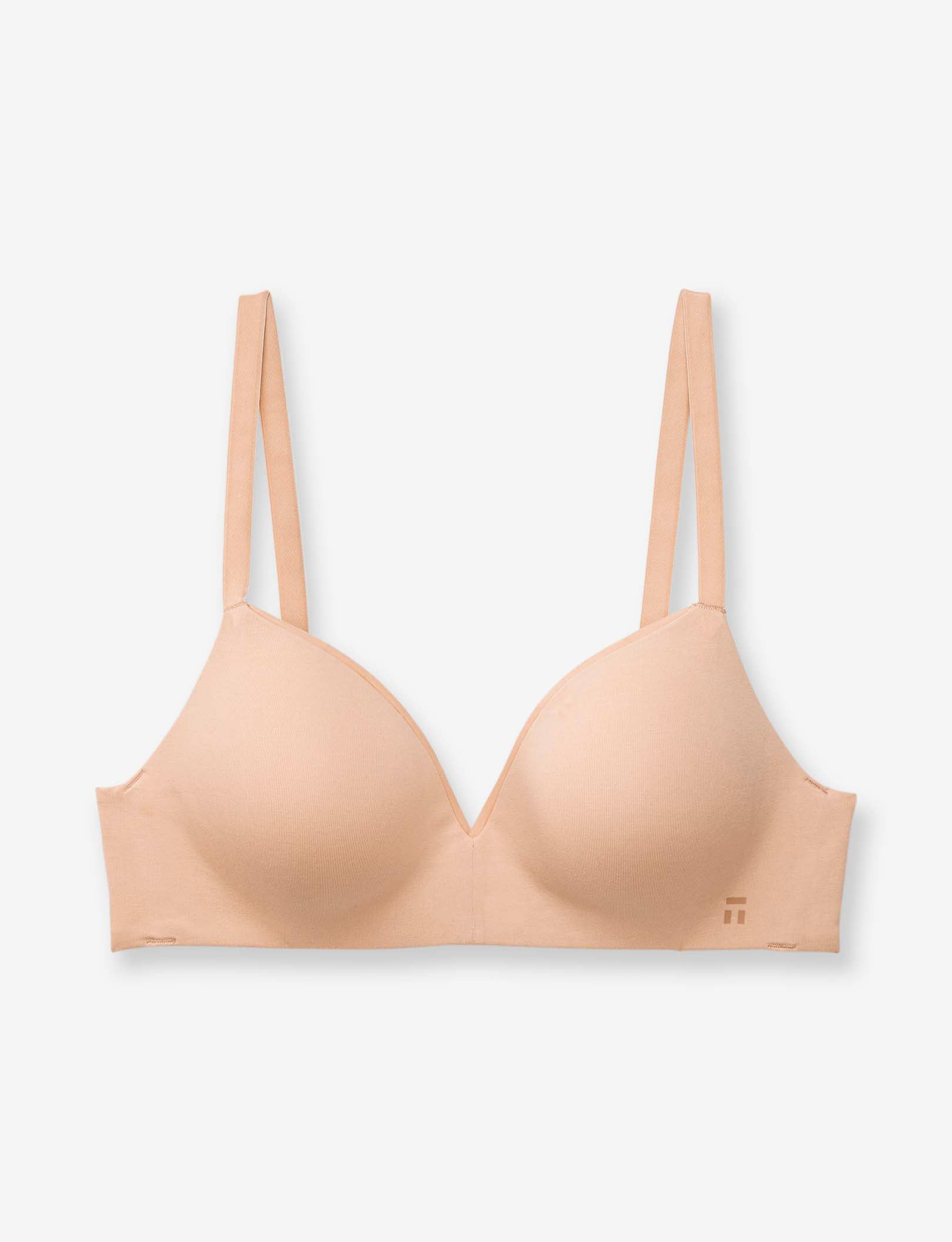 Cool Cotton Lightly Lined Wireless Bra::Maple Sugar