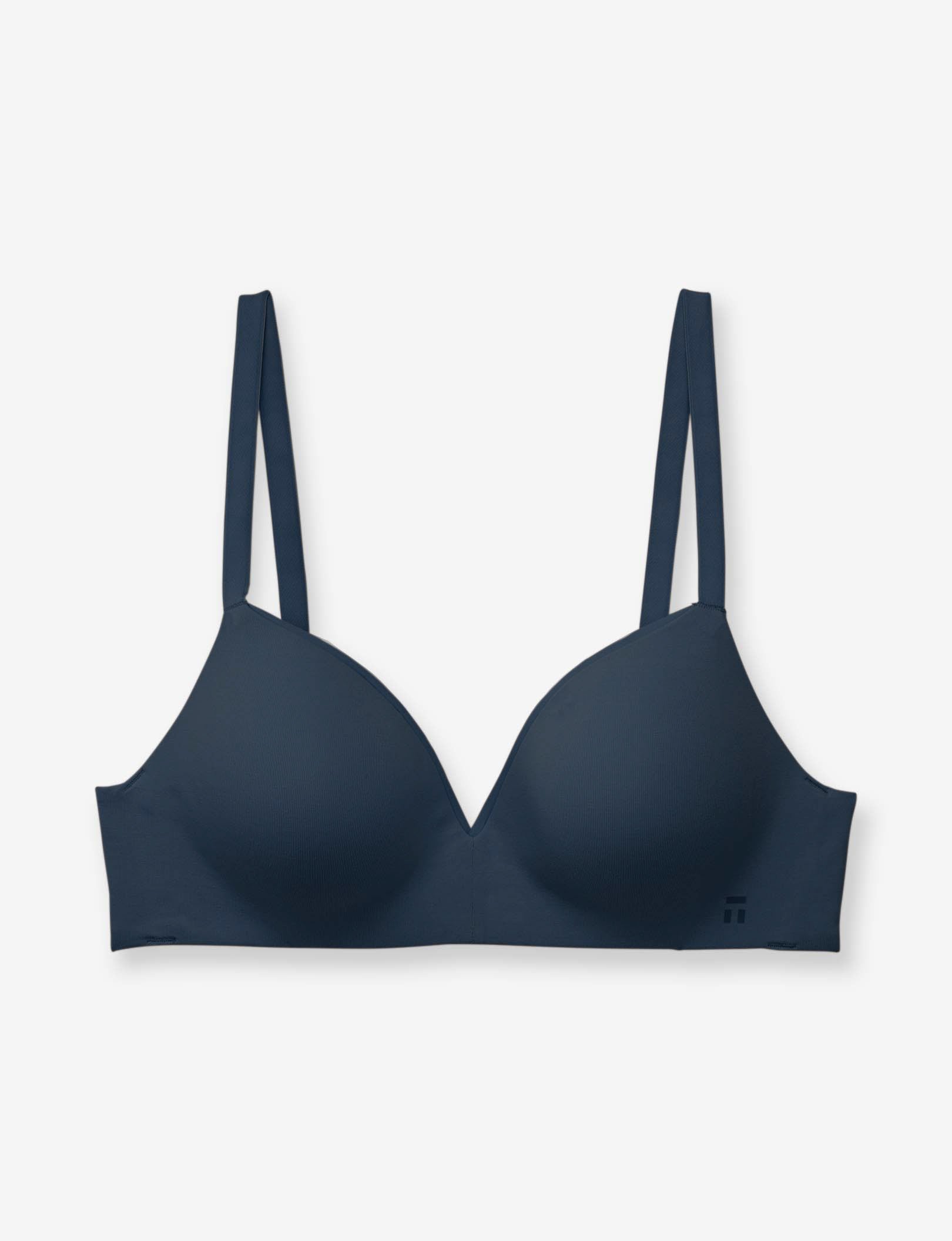 Cool Cotton Lightly Lined Wireless Bra::Navy