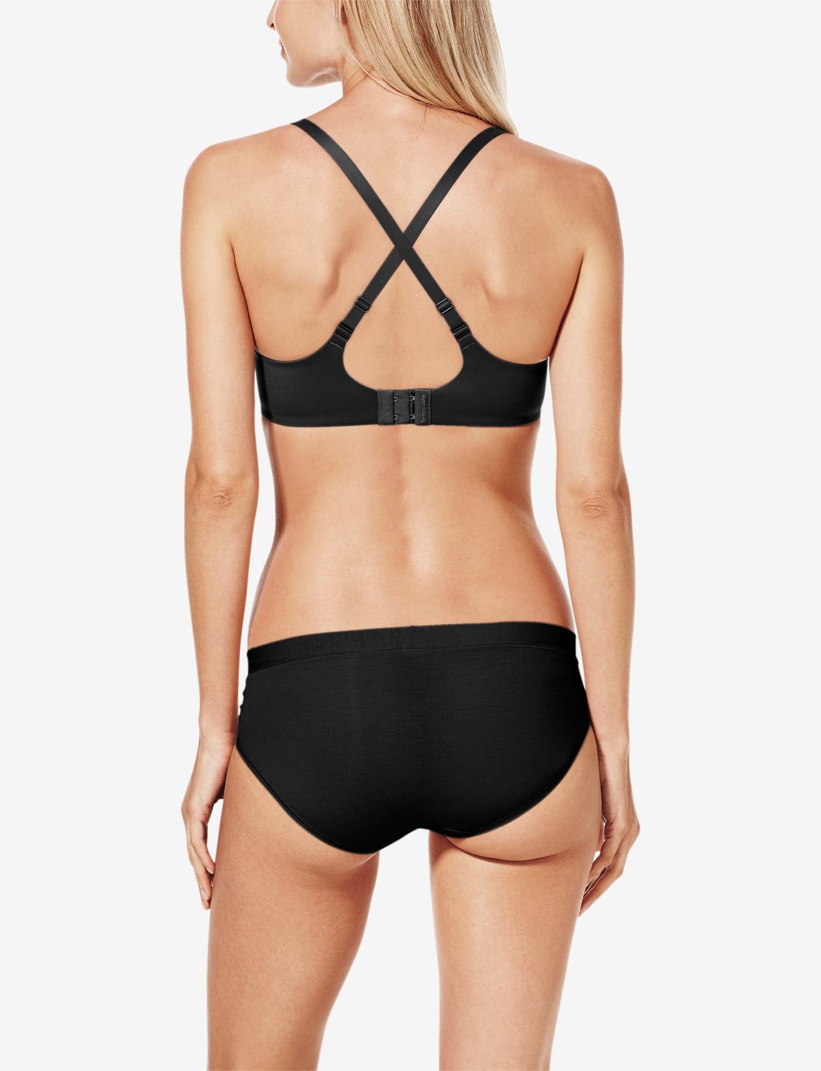 Second Skin Lightly Lined Demi Bra::Black